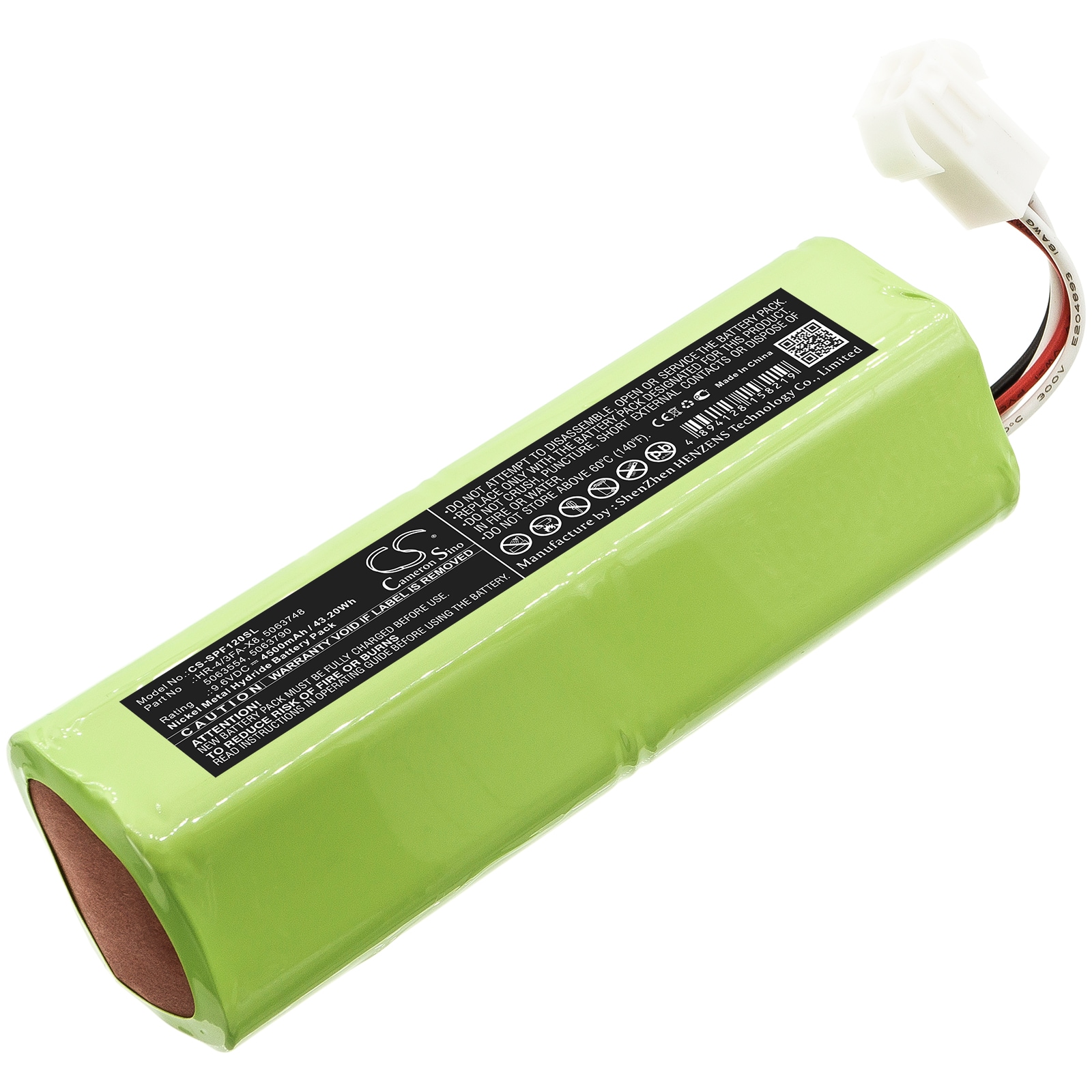 Batteri til test, undersøgelse, udstyr til 3M Scott Proflow PF-630, PF-619E