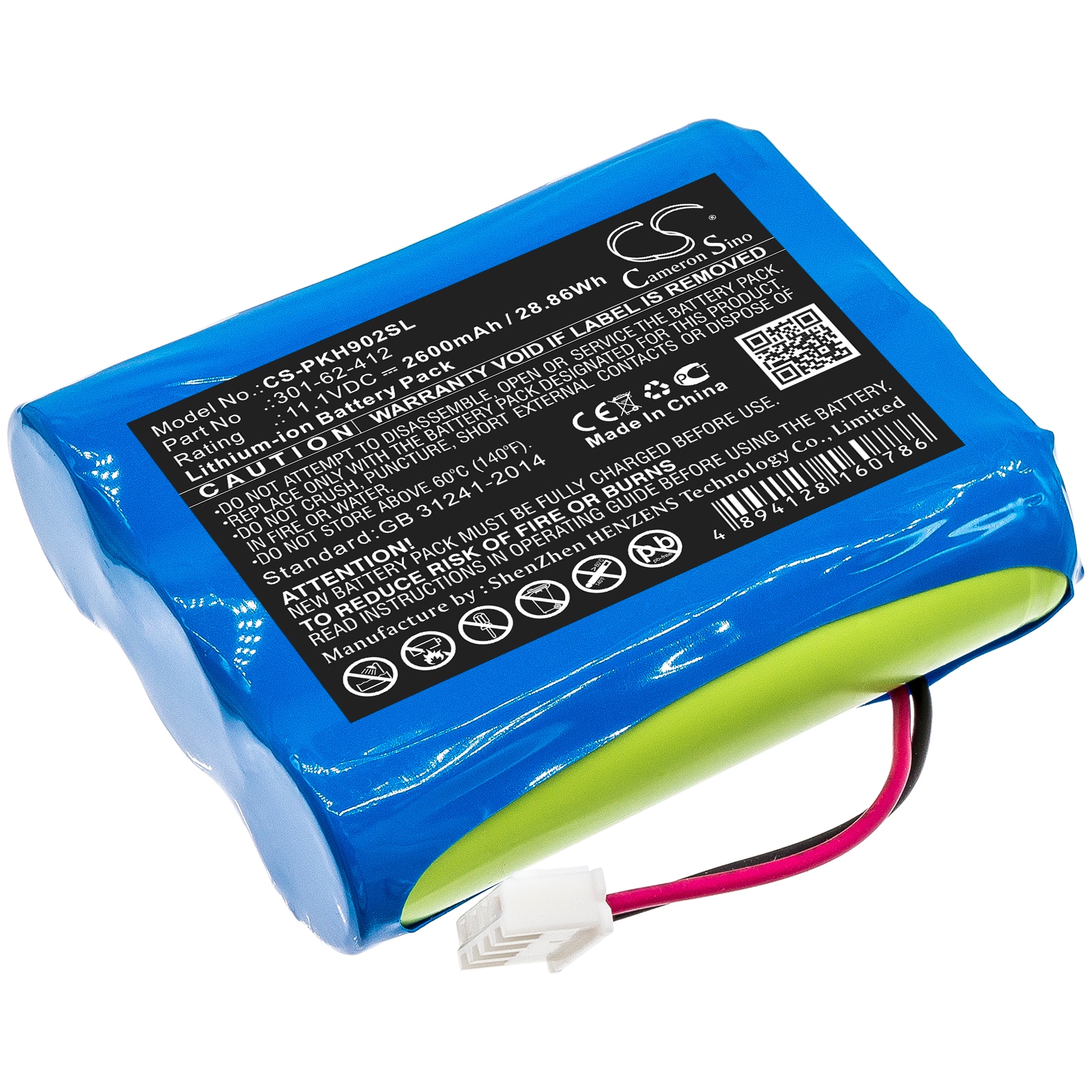 Batteri til test, undersøgelse, udstyr til Peaktech P 9020, P9021, P9020A