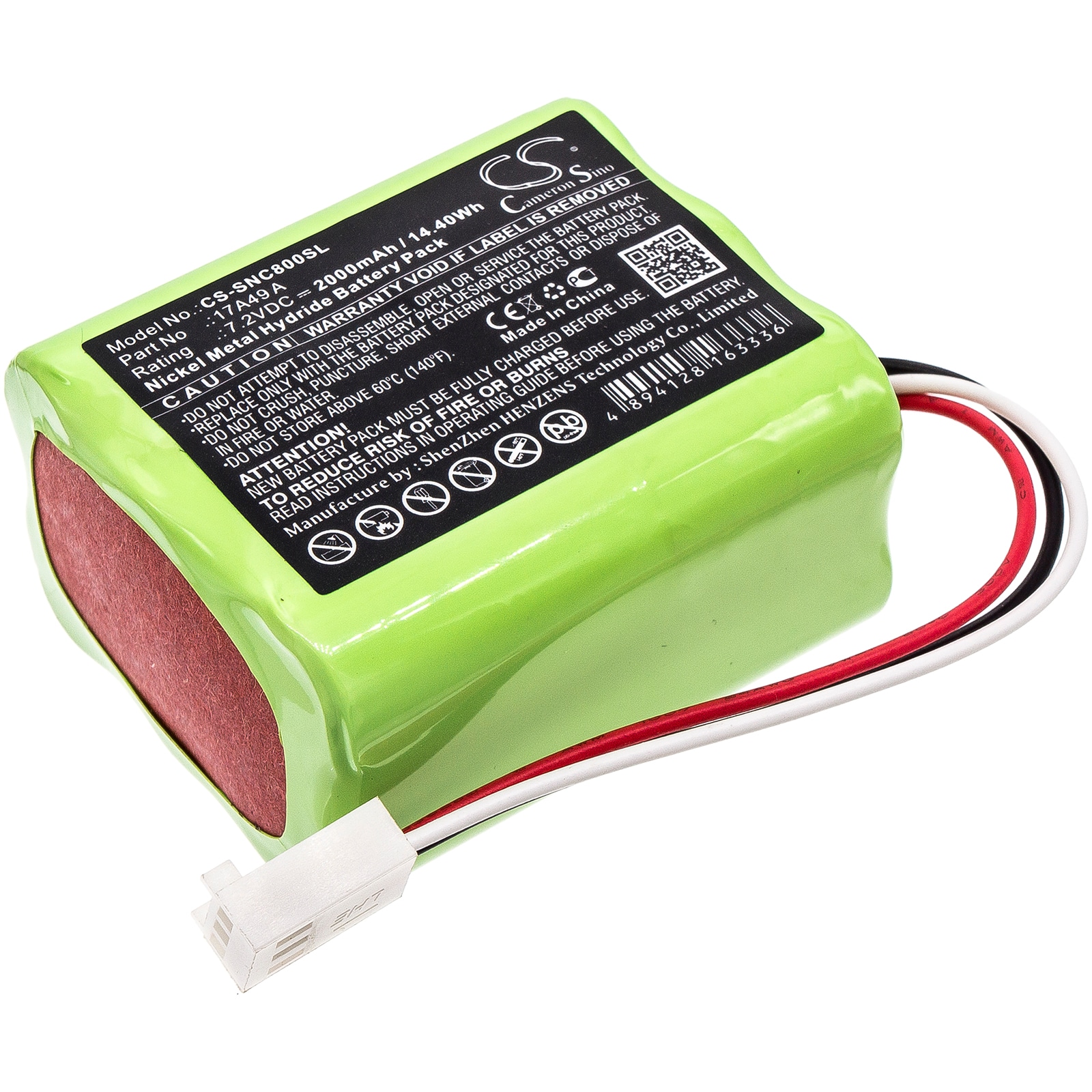 Batteri til test, undersøgelse, udstyr til Sencore 17A49 A, AVT-800217 D