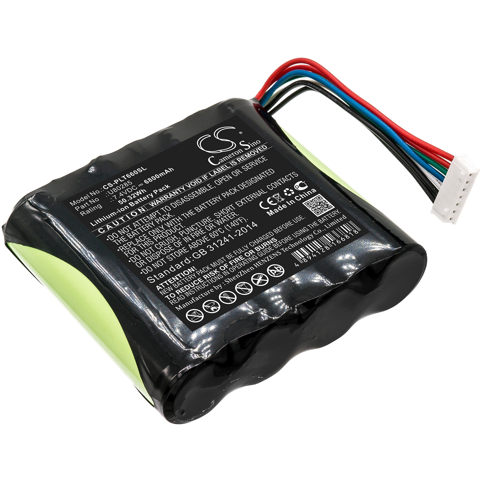 Batteri til test, undersøgelse, udstyr til Platinum Tools T66006B, NetXpert XG2