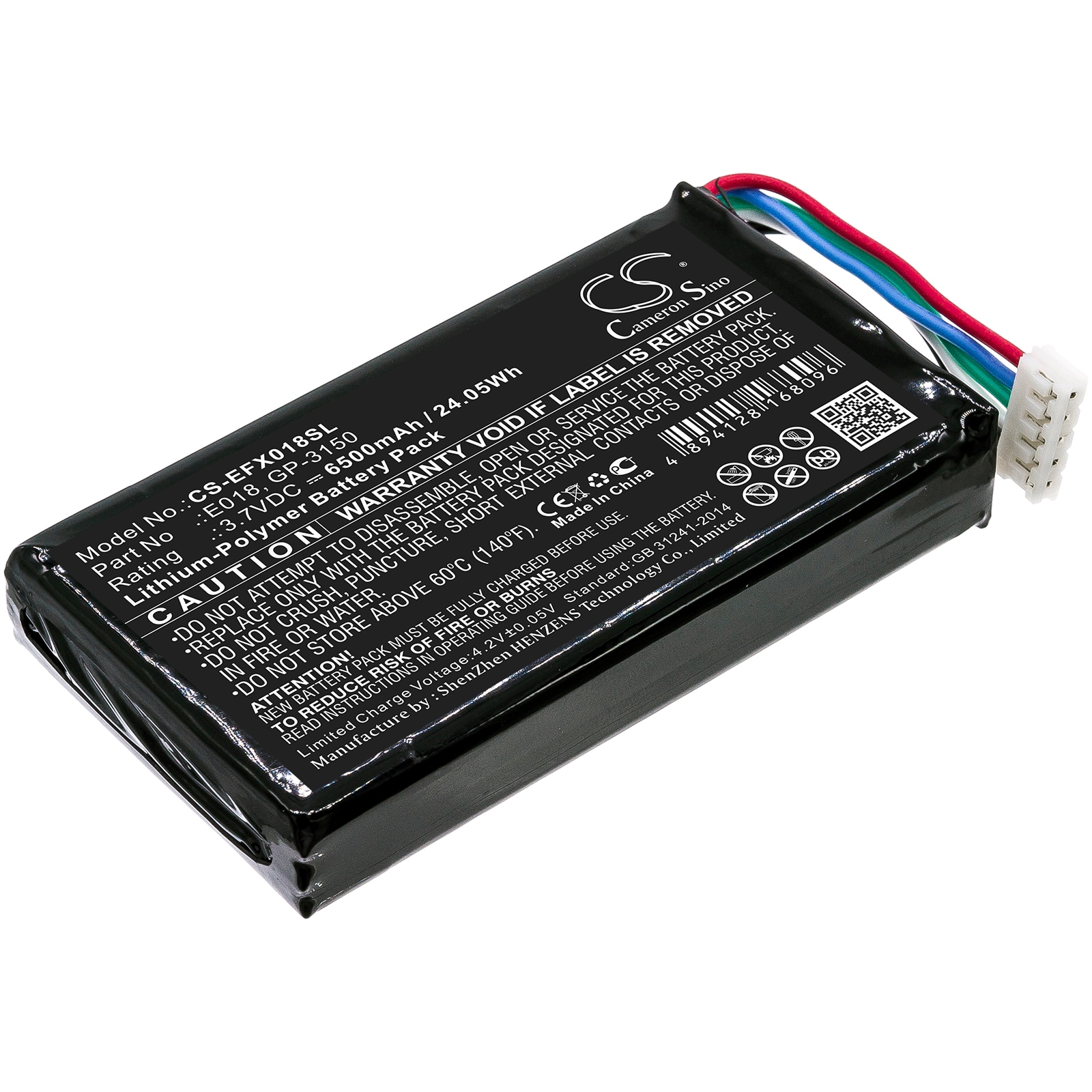 Batteri til test, undersøgelse, udstyr til EXFO OX1, OX1 Optical Fibre Multimeter