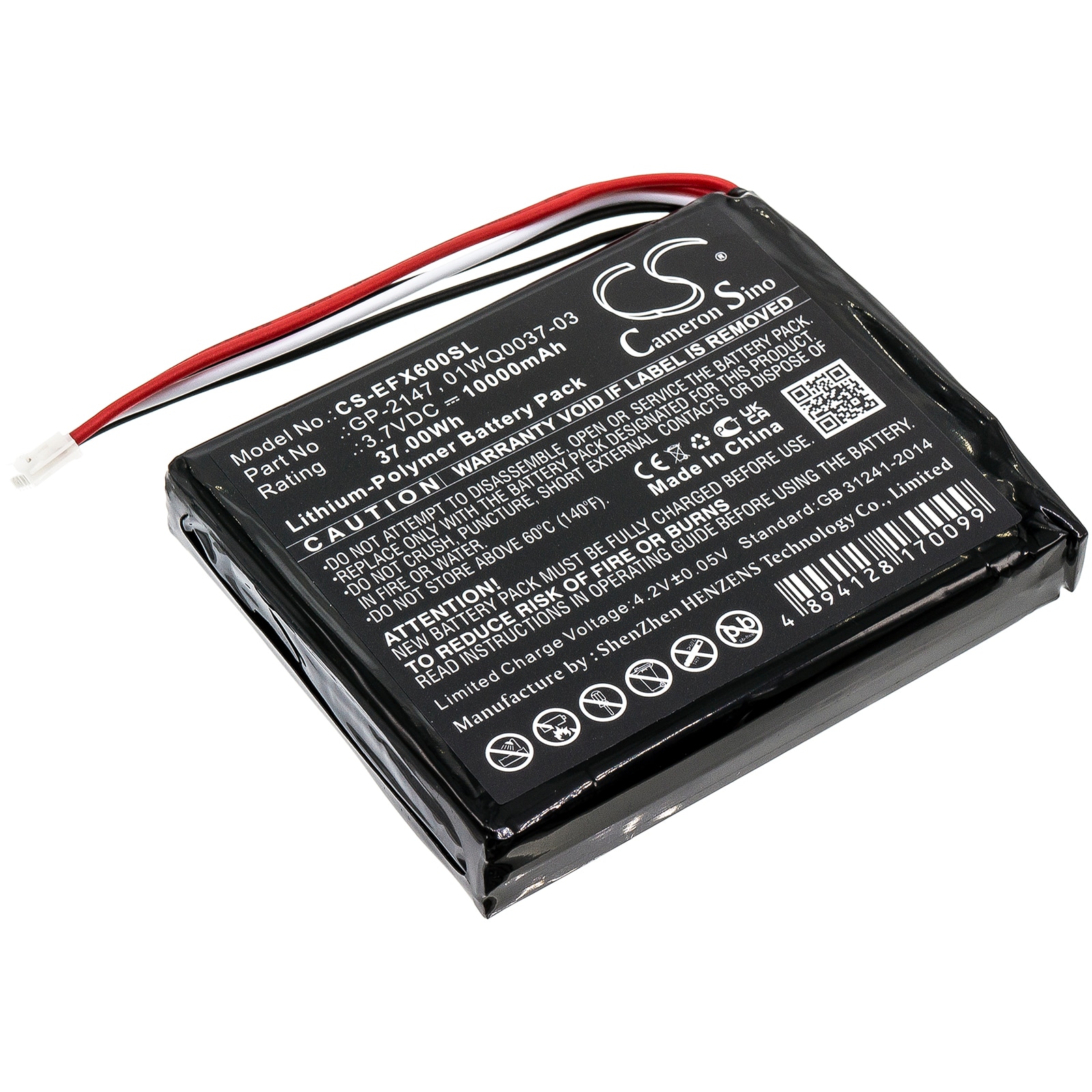 Batteri til test, undersøgelse, udstyr til EXFO MAX-600, MAX-605, MAX-610 og andre