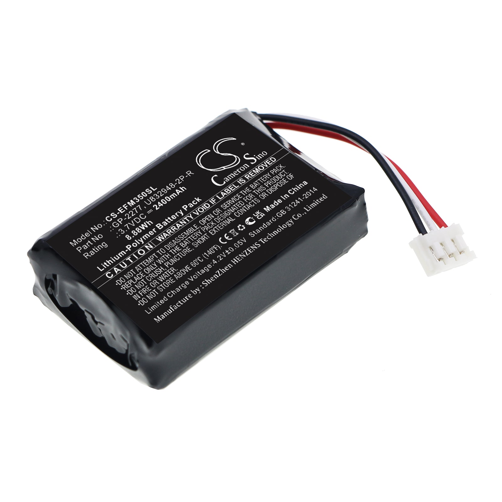 Batteri til test, undersøgelse, udstyr til EXFO PPM-350D, PPM-350D PON Power Meter