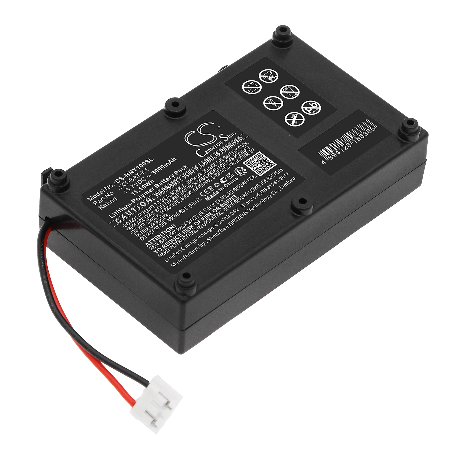 Batteri til test, undersøgelse, udstyr til Honeywell BW Max XT II og andre