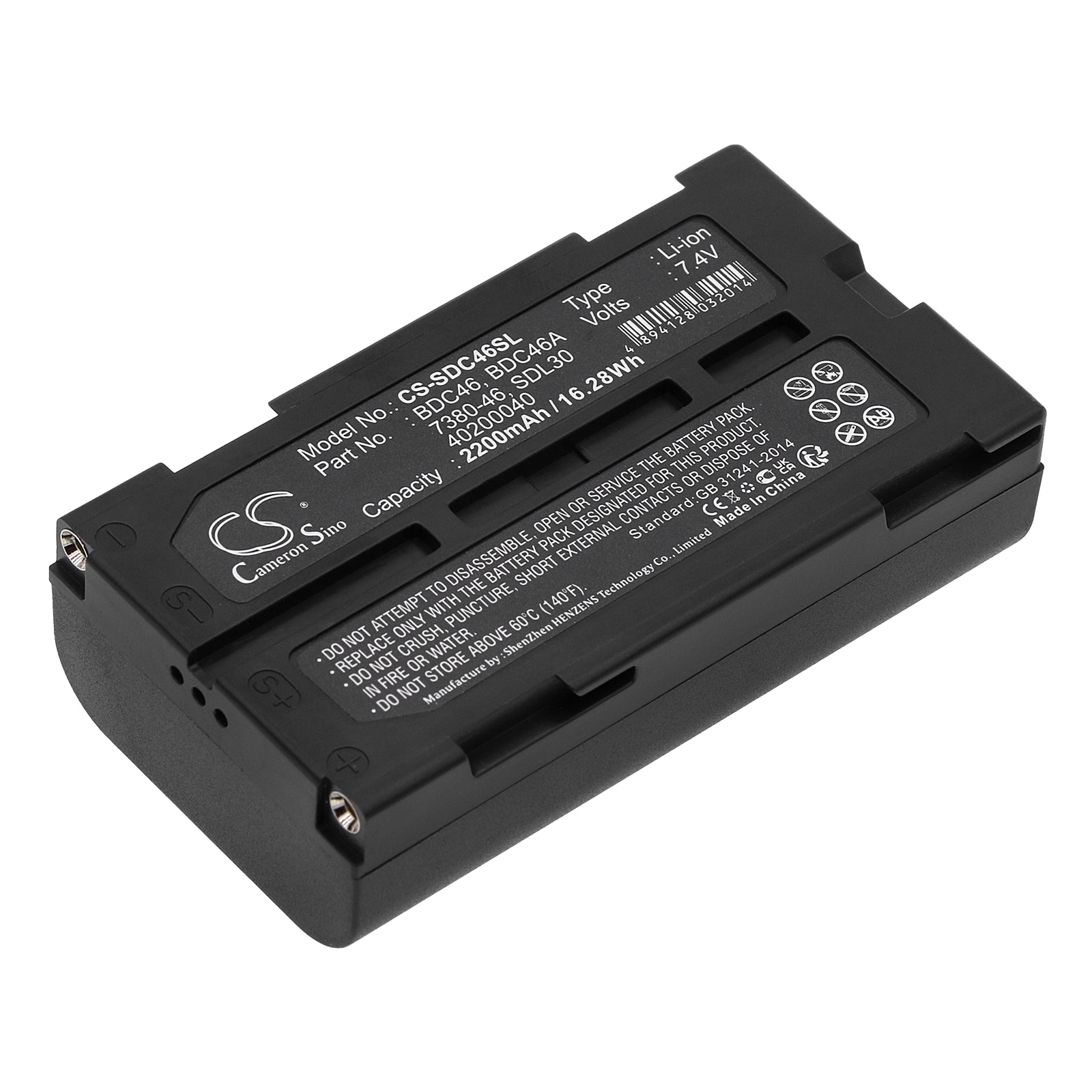 Batteri til test, undersøgelse, udstyr til RCA CC-8251, PRO-V730, PRO-V742