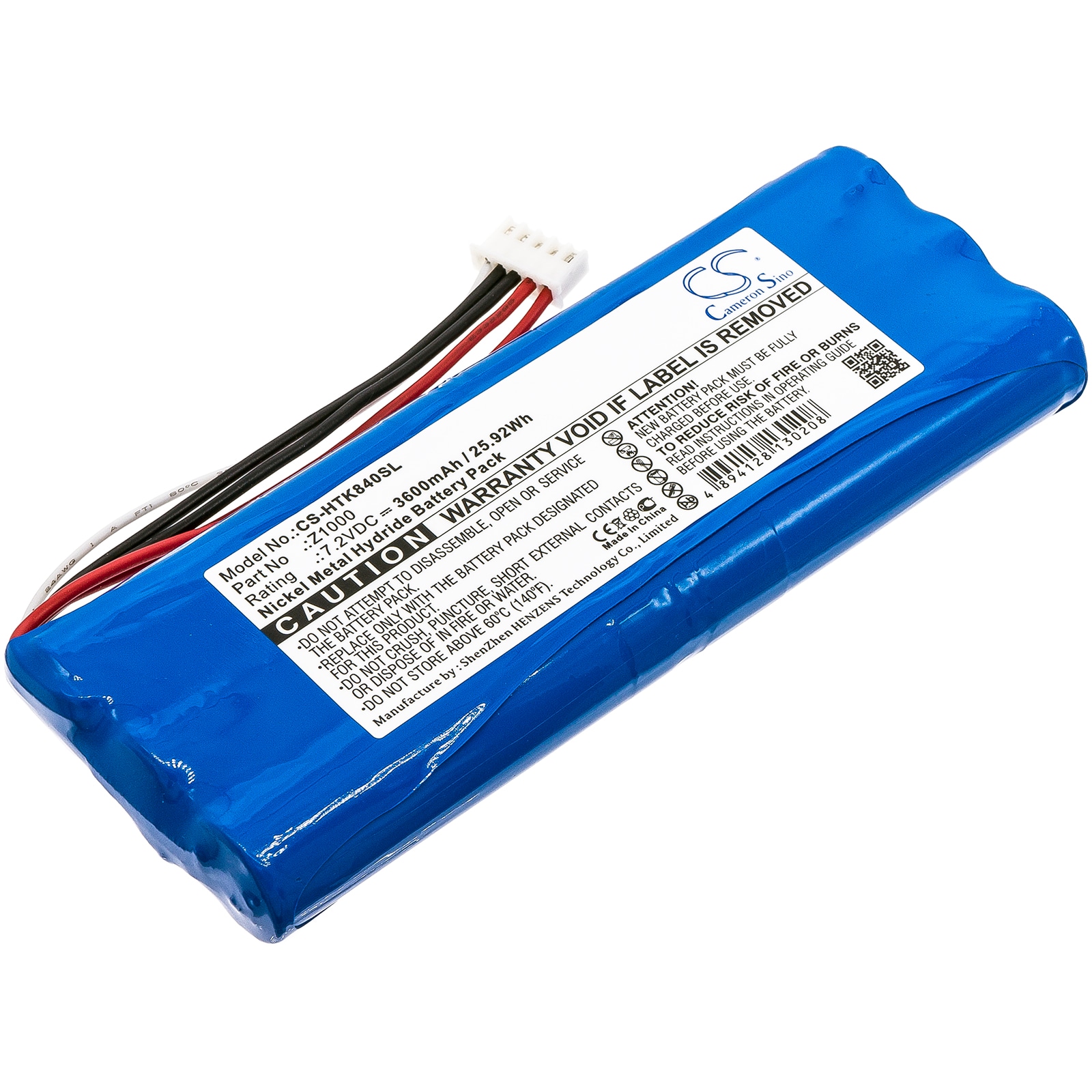 Batteri til test, undersøgelse, udstyr til Hioki LR8400, MR8880-20