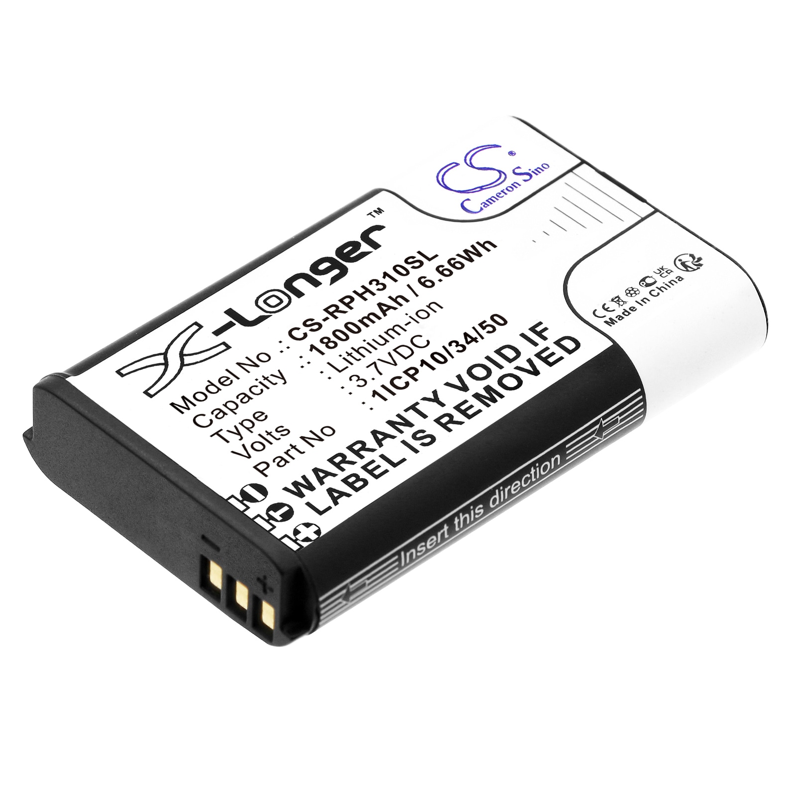 Batteri til test, undersøgelse, udstyr til Rotronic HygroPalm HP31, HygroPalm HP32 og andre