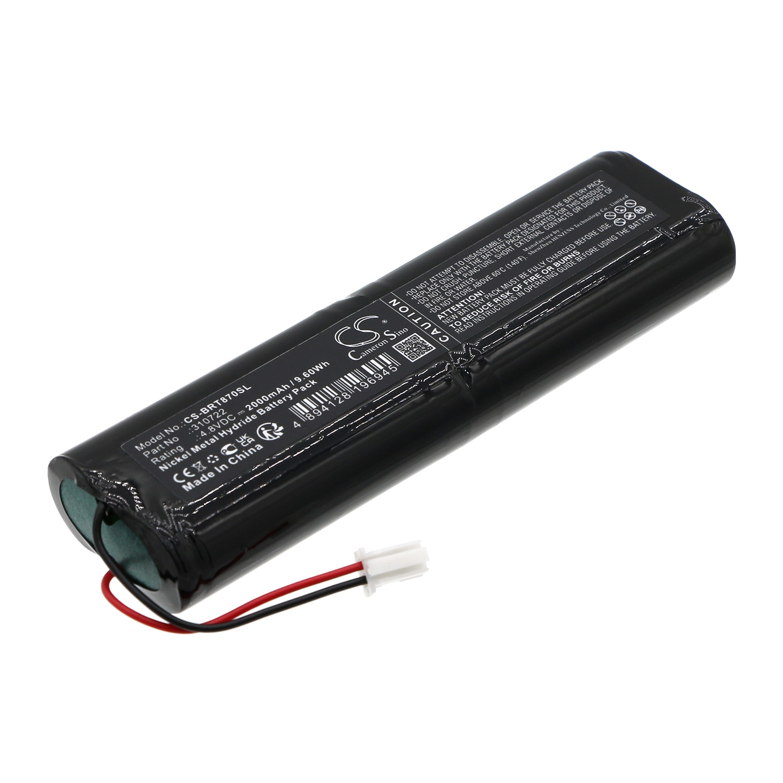 Batteri til test, undersøgelse, udstyr til Bartec Benke 6728-70 Series C