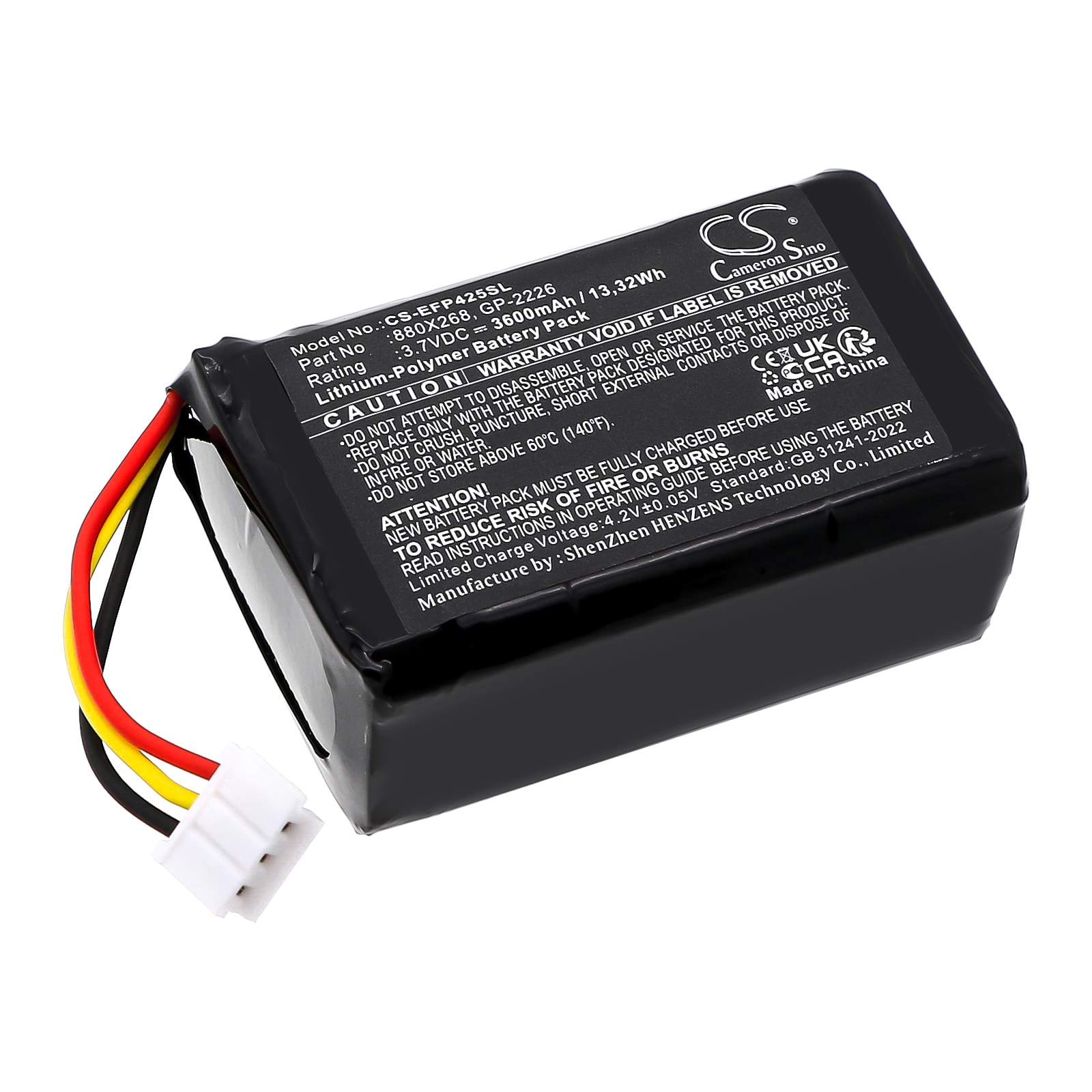 Batteri til test, undersøgelse, udstyr til EXFO FIP-425B, FIP-435B