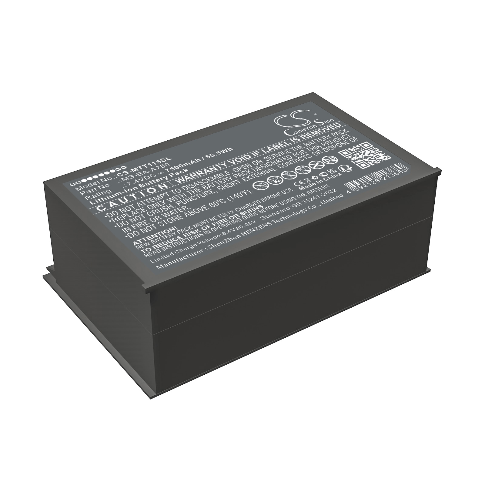 Batteri til test, undersøgelse, udstyr til Micsig STO1000, STO1000C/E, STO1102C og andre