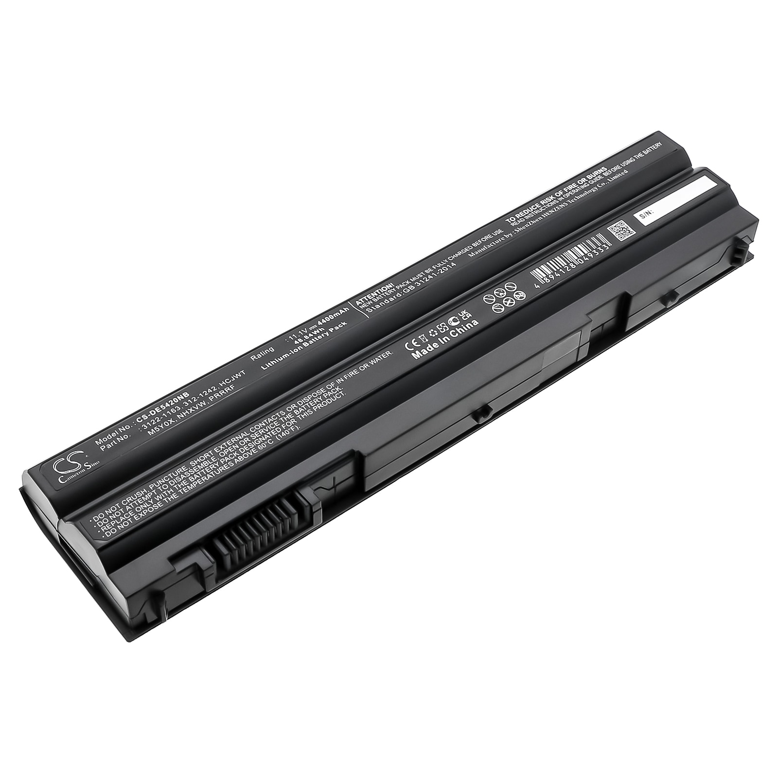 Batteri til notebook, laptop til DELL Latitude E5420, Latitude E5520 og andre