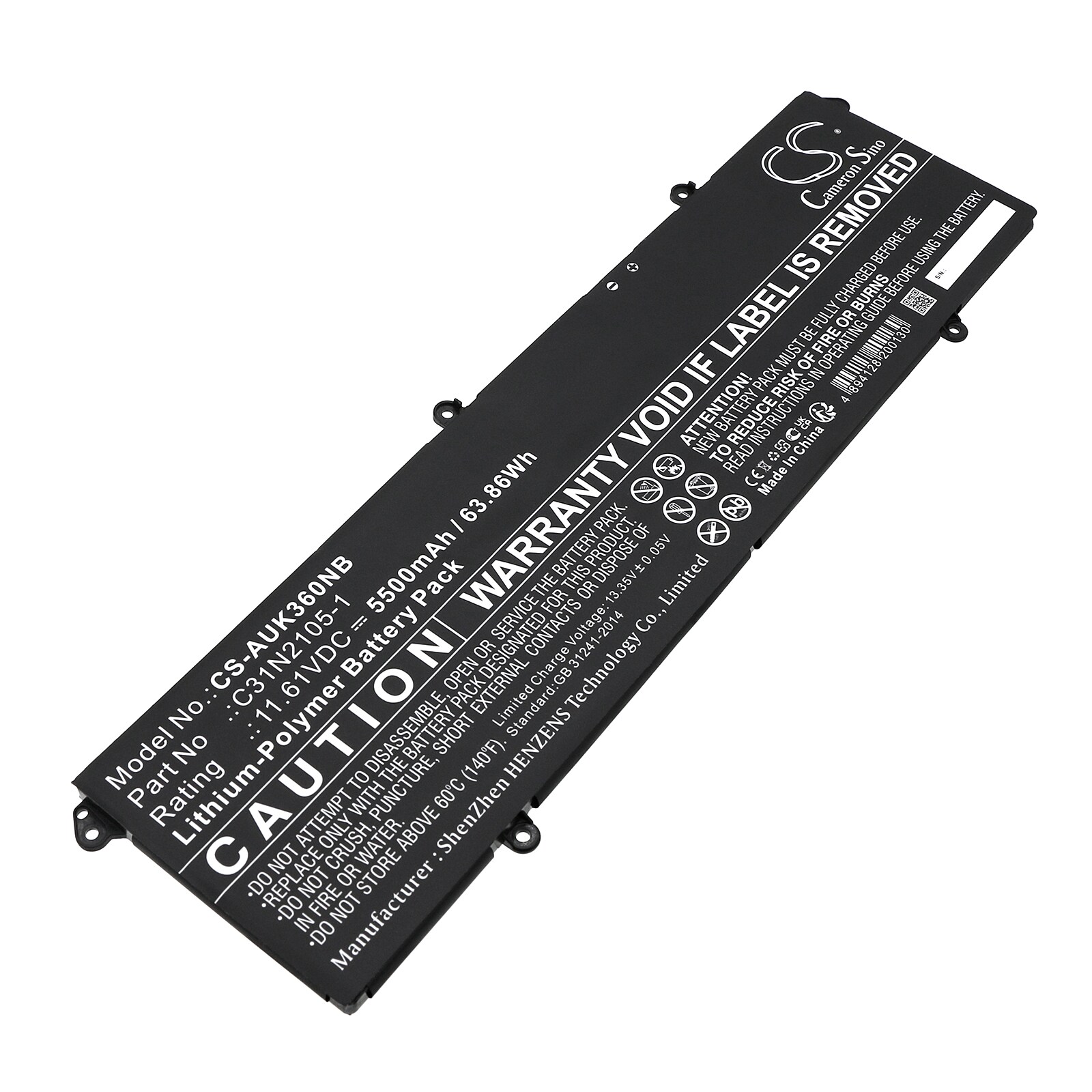Batteri til notebook, bærbar computer til Asus K3605VU, K3605VV, K3605VV-BB74 og andre