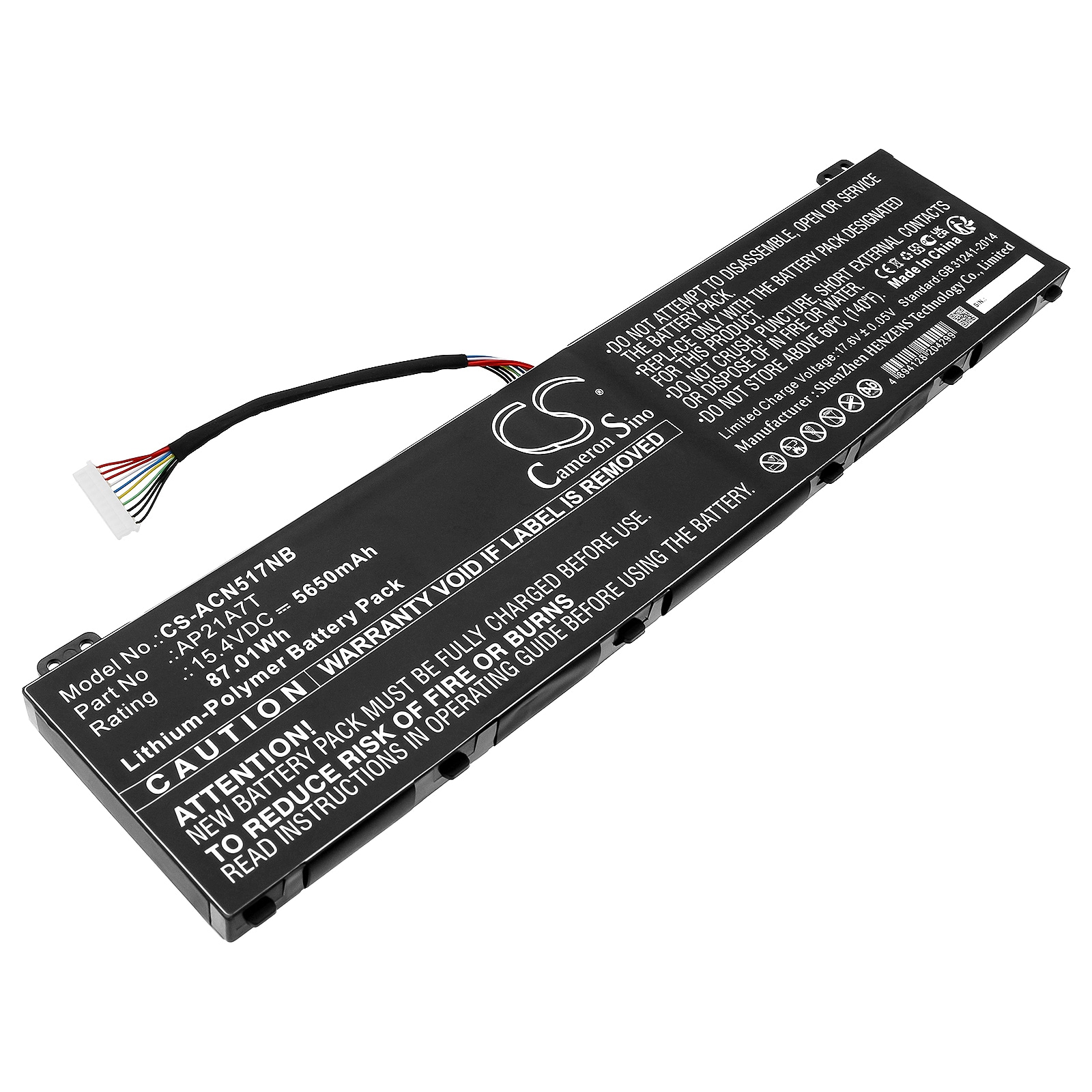 Batteri til notebook, laptop til Acer Nitro 5 AN517-55-50P0 og andre