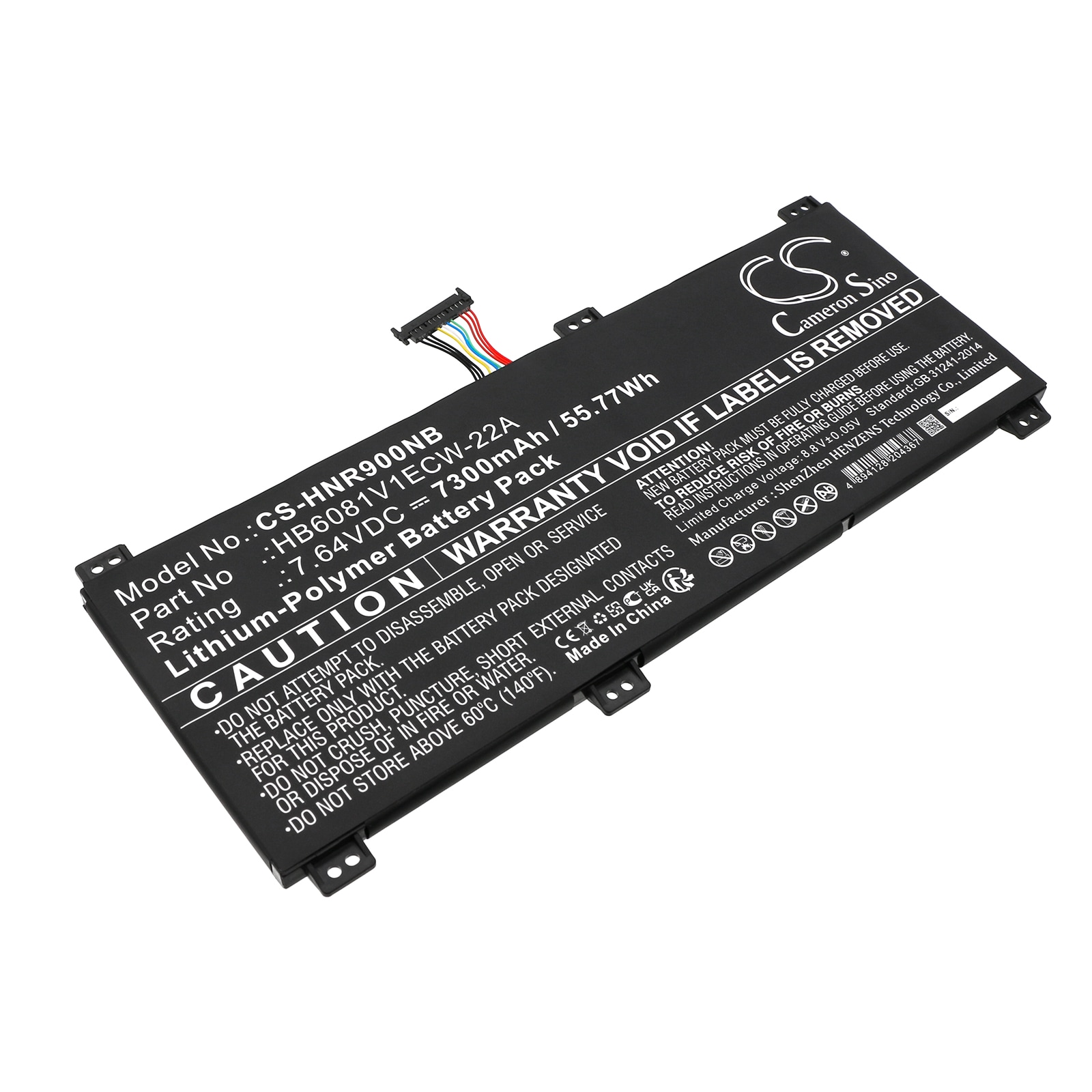 Batteri til notebook, bærbar computer til Honor MagicBook Pro 4600H, HLYL-WFQ9