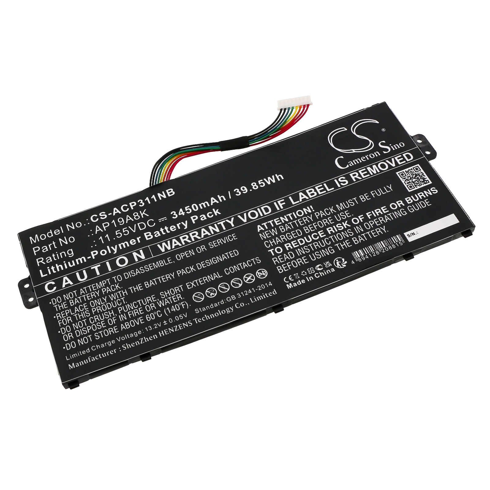 Batteri til notebook, bærbar computer til Acer Chromebook Spin 11 CP311-1HN-C3E3 og andre