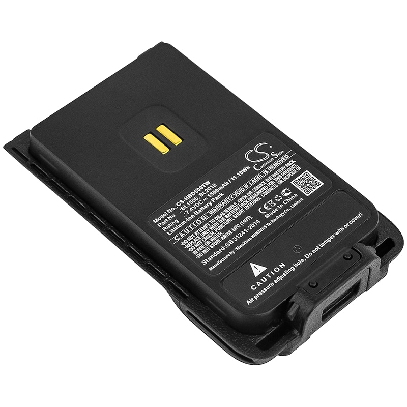 Batteri til tovejsradio til Hytera BD500, BD505, BD555