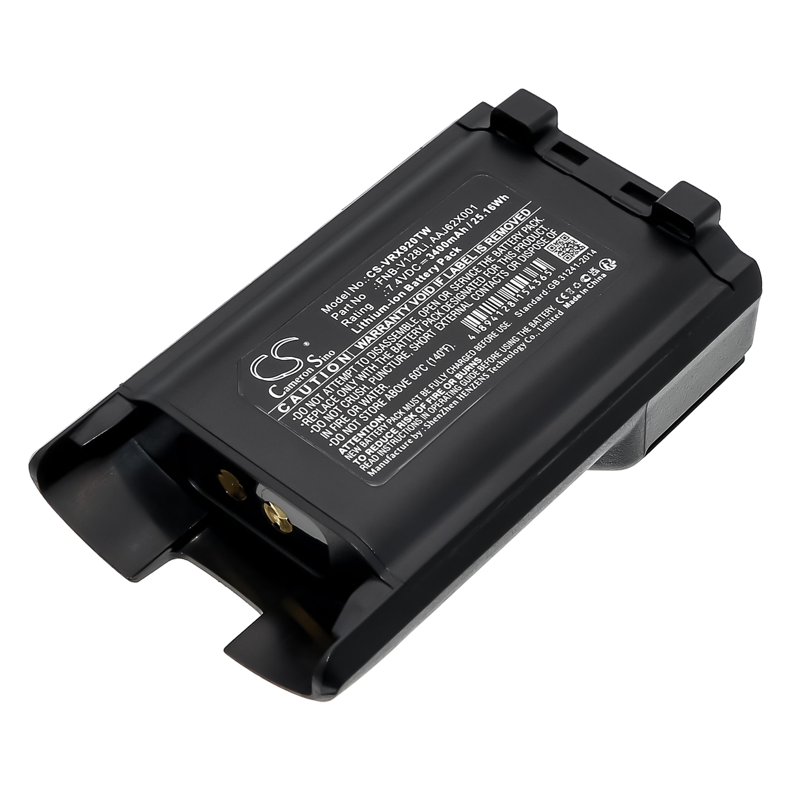 Batteri til tovejsradio til Vertex VX-820, VX-870, VX-920 osv.