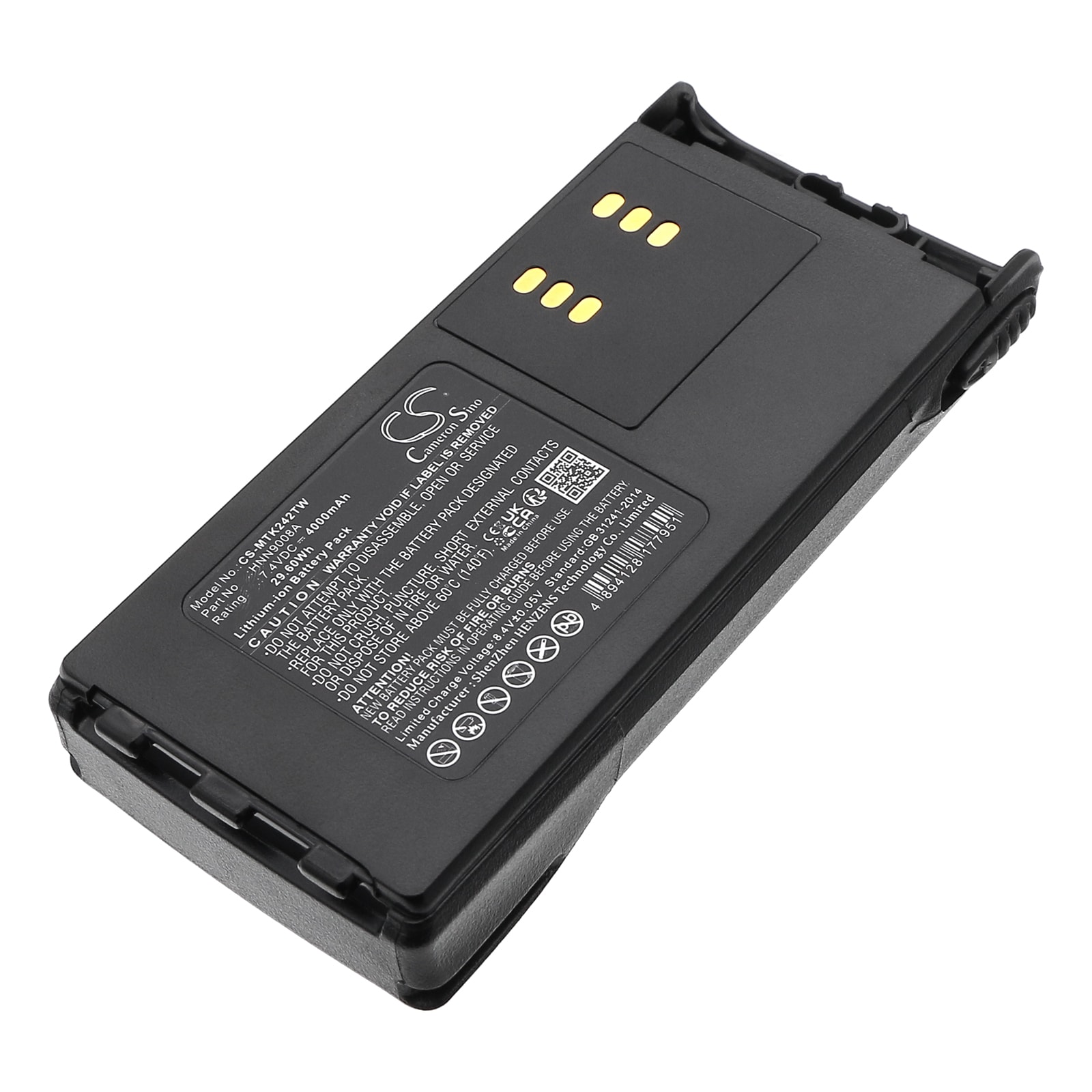 Batteri til tovejsradio til Motorola GP140, GP240, GP280 osv.