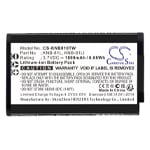 Batteri til tovejsradio til Kenwood NX-P500, TK-3601D