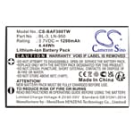 Batteri til tovejsradio til Baofeng UV3R, UV-3R, BF-T6 osv.