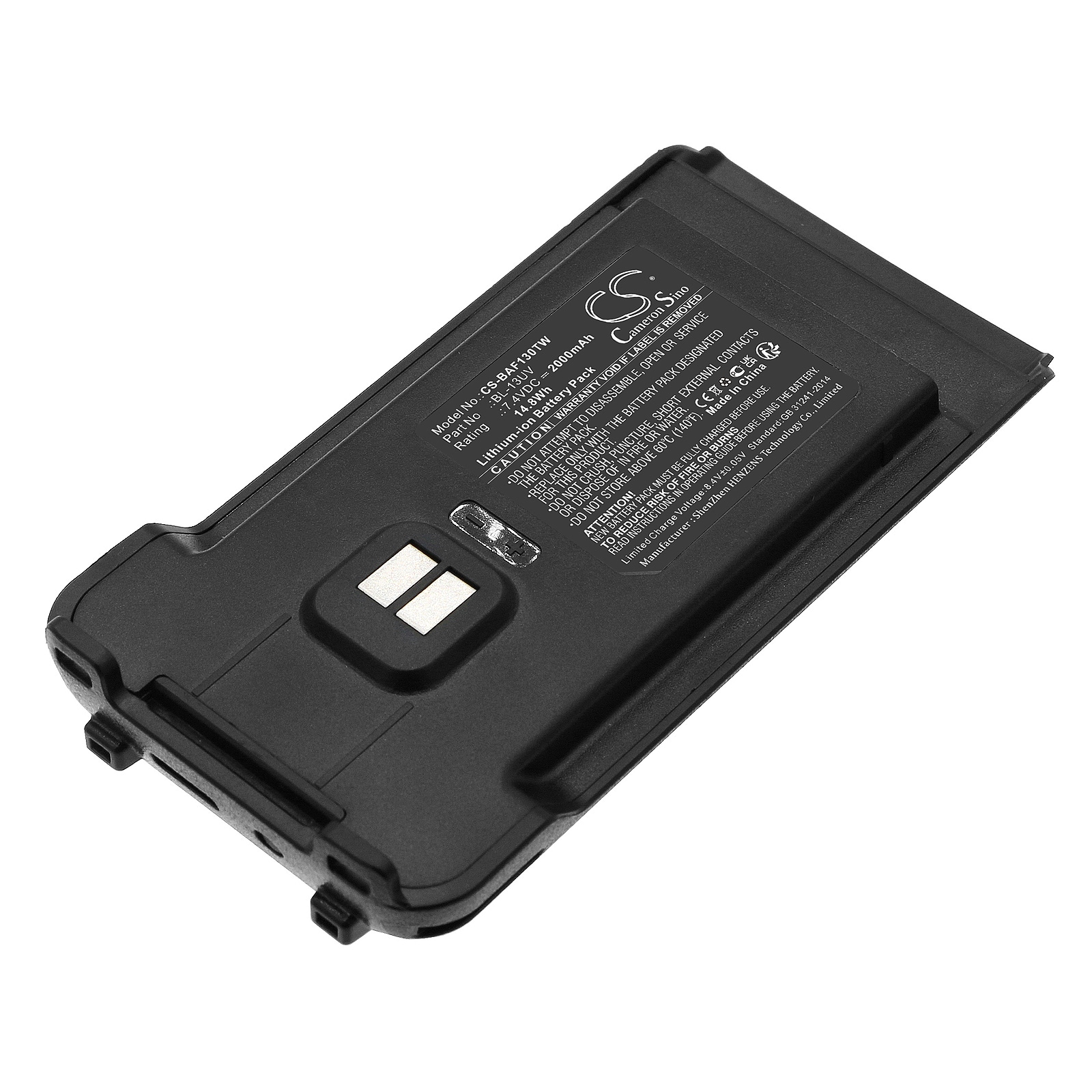 Batteri til tovejsradio til Radioddity UV-5X, G11S, MU-5 osv.