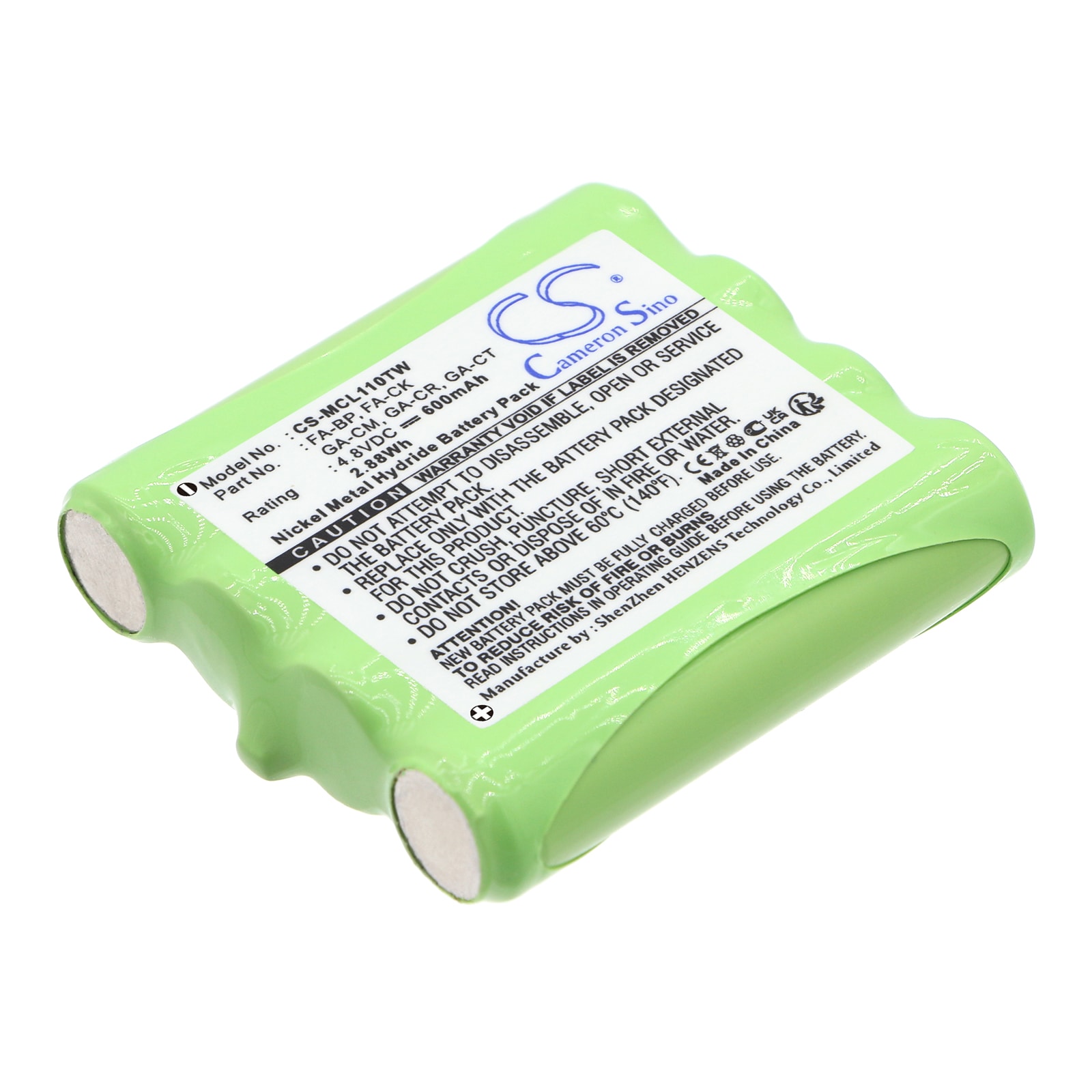 Batteri til tovejsradio til Cobra FRS70, FRS80, FRS85 osv.