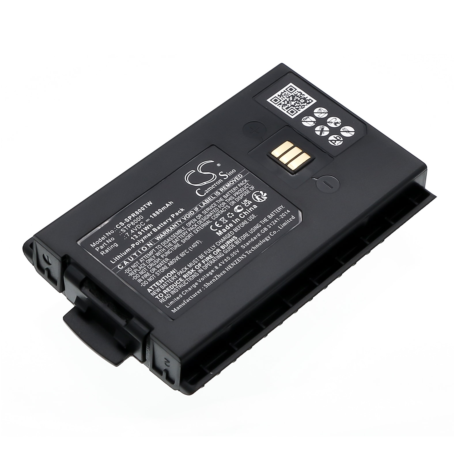Batteri til tovejsradio til Sepura STP8000, STS8000, STP8038 osv.