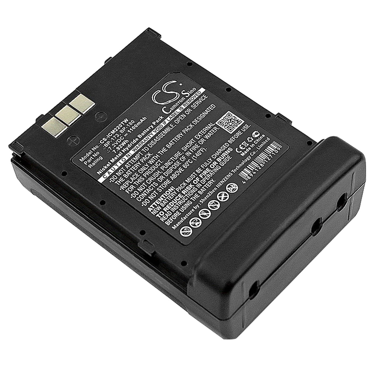 Batteri til tovejsradio til Icom IC-T7, IC-T7A, IC-T7H osv.