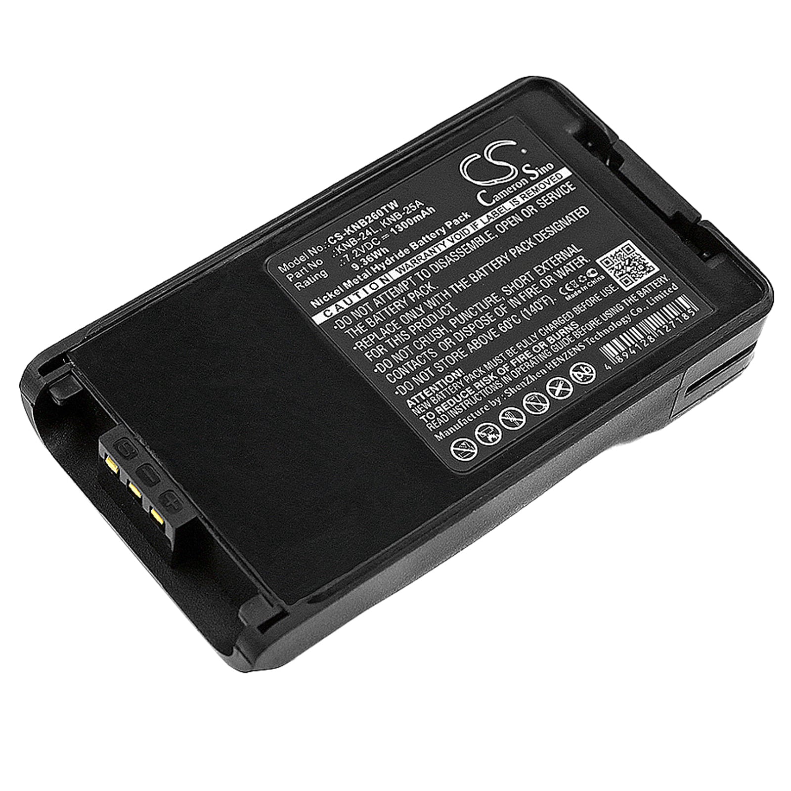 Batteri til tovejsradio til Kenwood TK-3140, TK-2140, TK-2160 osv.
