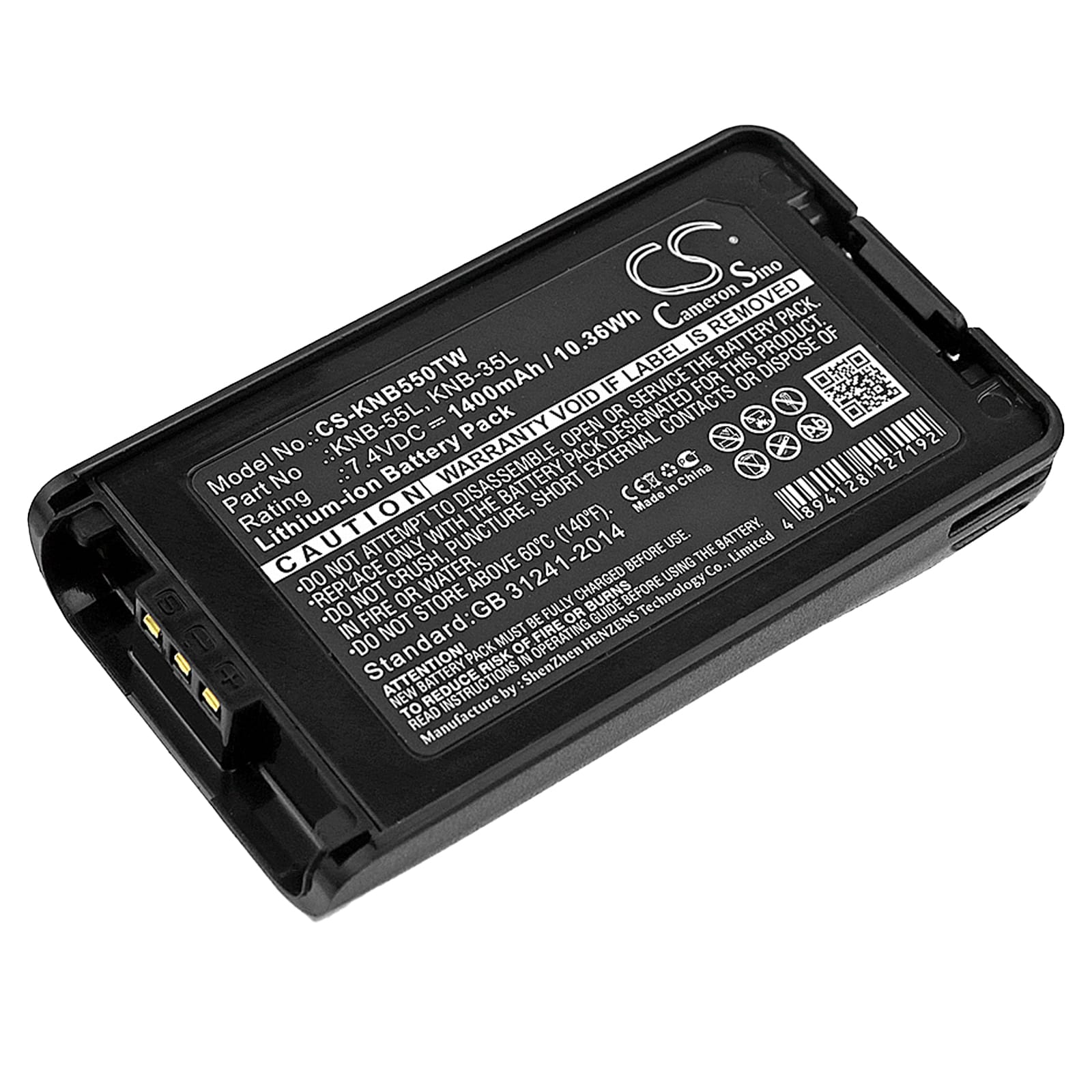 Batteri til tovejsradio til Kenwood TK-2140, TK-3140, TK-2148 osv.
