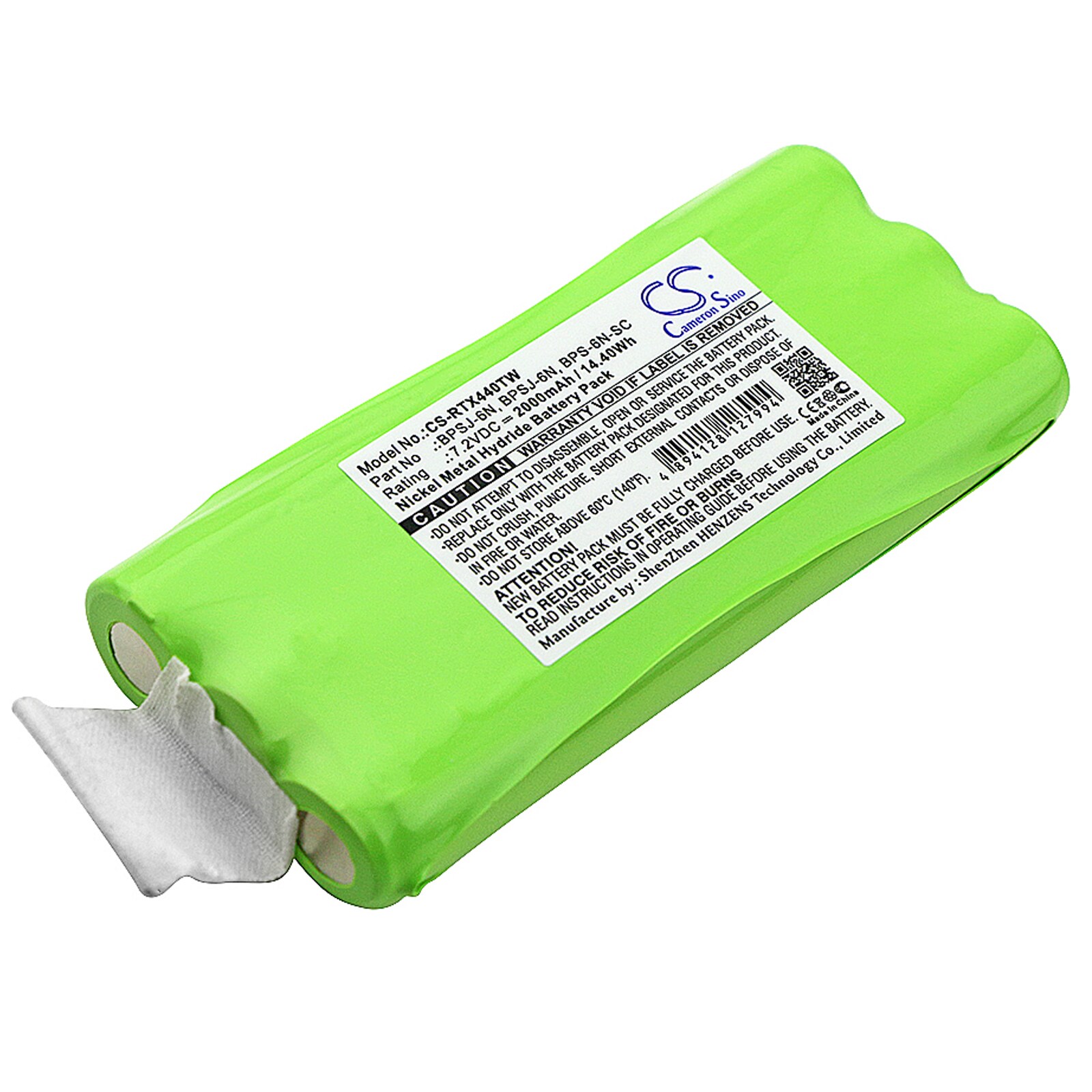 Batteri til tovejsradio til Ritron JMX 441D, JMX II, JMX IV osv.
