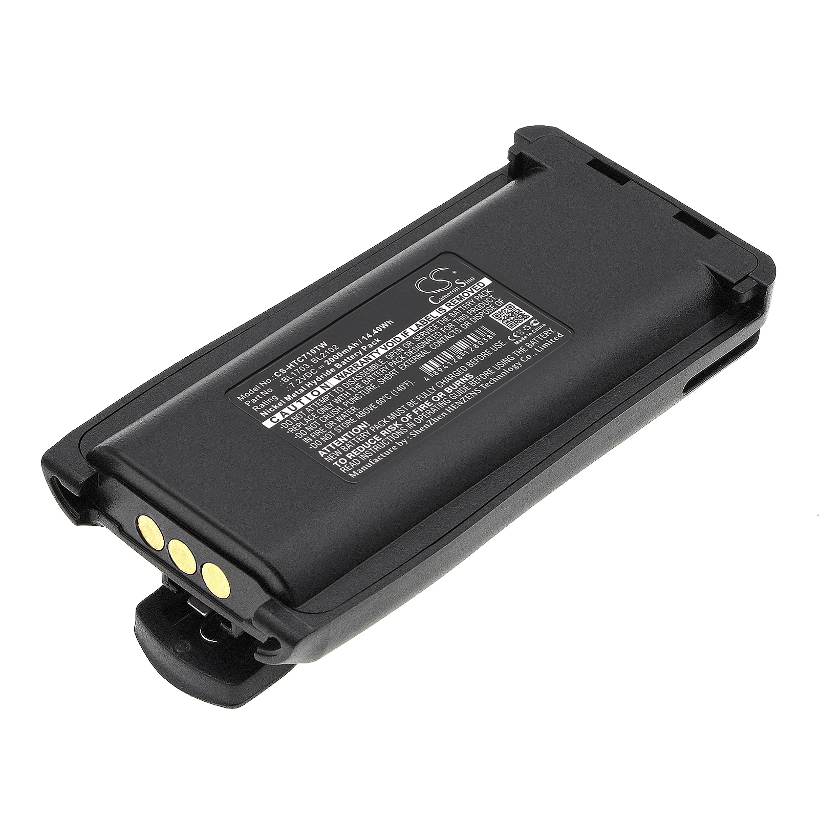 Batteri til tovejsradio til HYT TC-700, TC-700U, TC-780 osv.