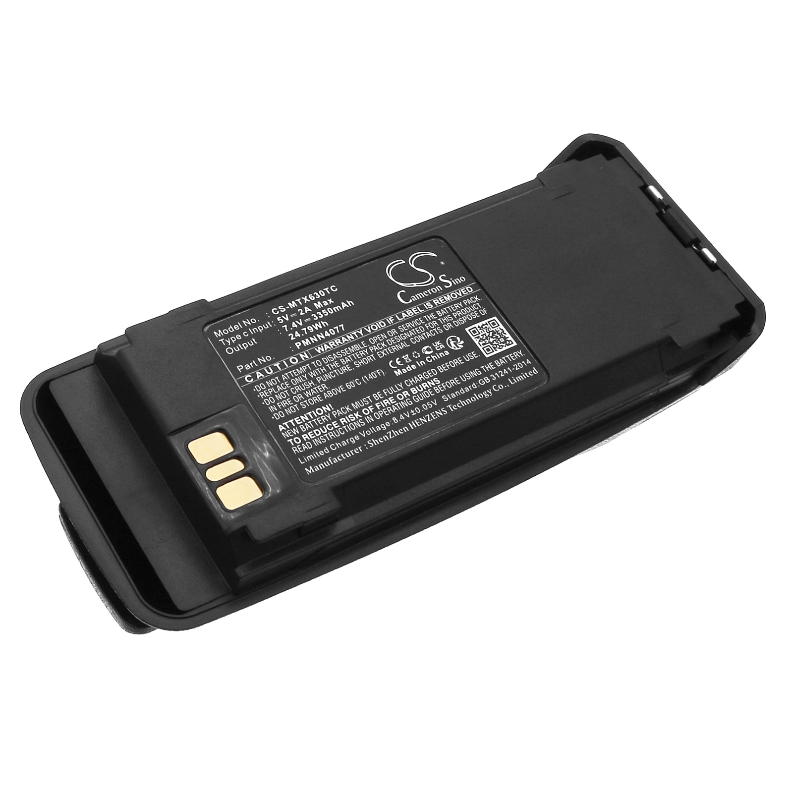 Batteri til tovejsradio til Vertex VXD720