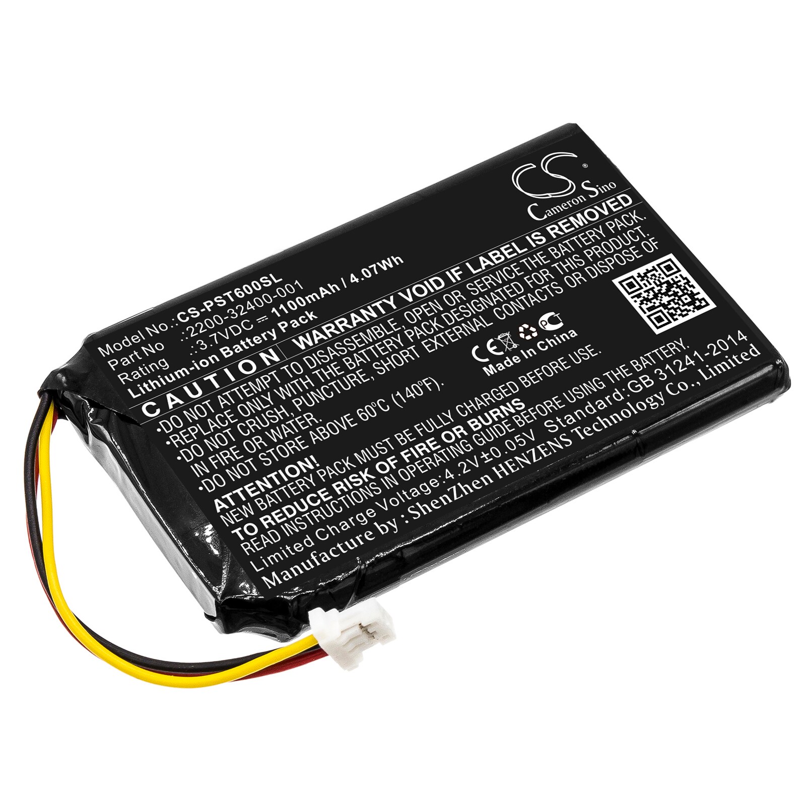 Batteri til højttaler til Polycom PWM-10T, QDX-6000, trådløs lydstation PWM-10