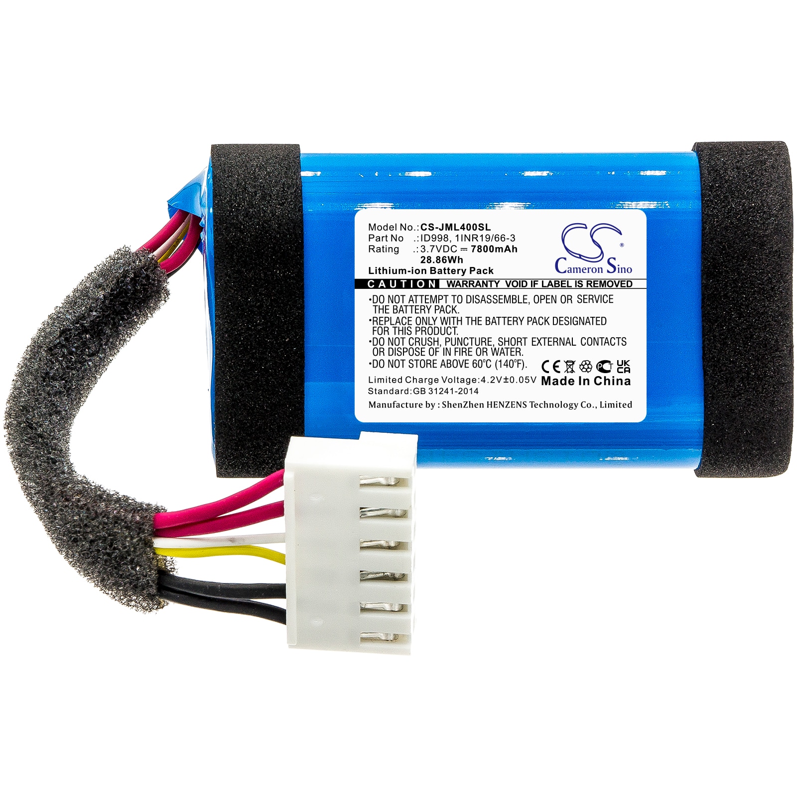 Batteri til højttaler til JBL Charge 4, Charge 4J, JBLCHARGE4BLUAM og andre.