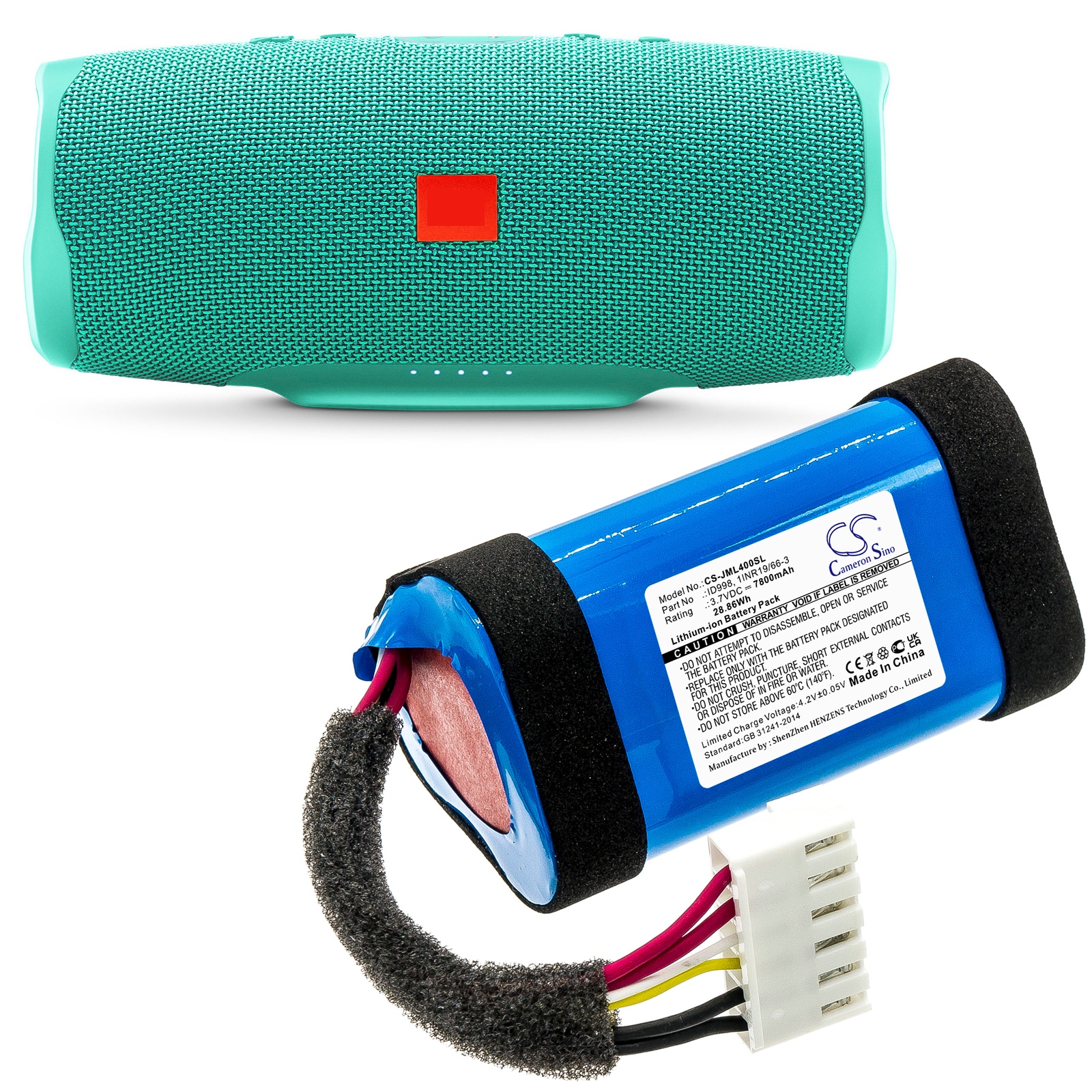 Batteri til højttaler til JBL Charge 4, Charge 4J, JBLCHARGE4BLUAM og andre.