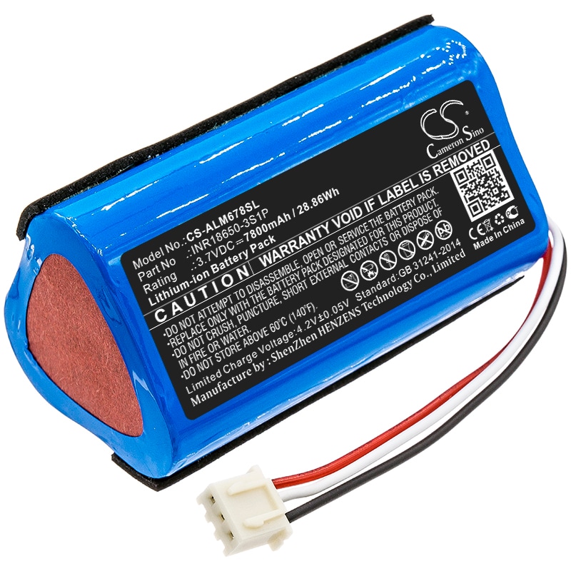 Batteri til højttaler til Altec Lansing Omni Jacket, iMW678, iMW678-BLK og andre