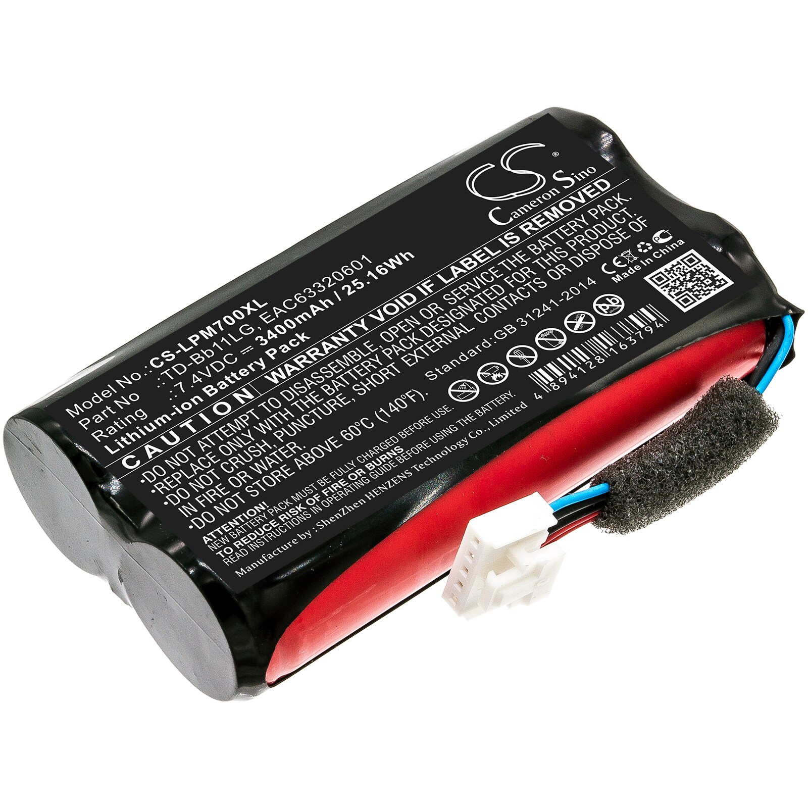 Batteri til højttaler til LG Music Flow P7, NP7550, PJ9 og andre.