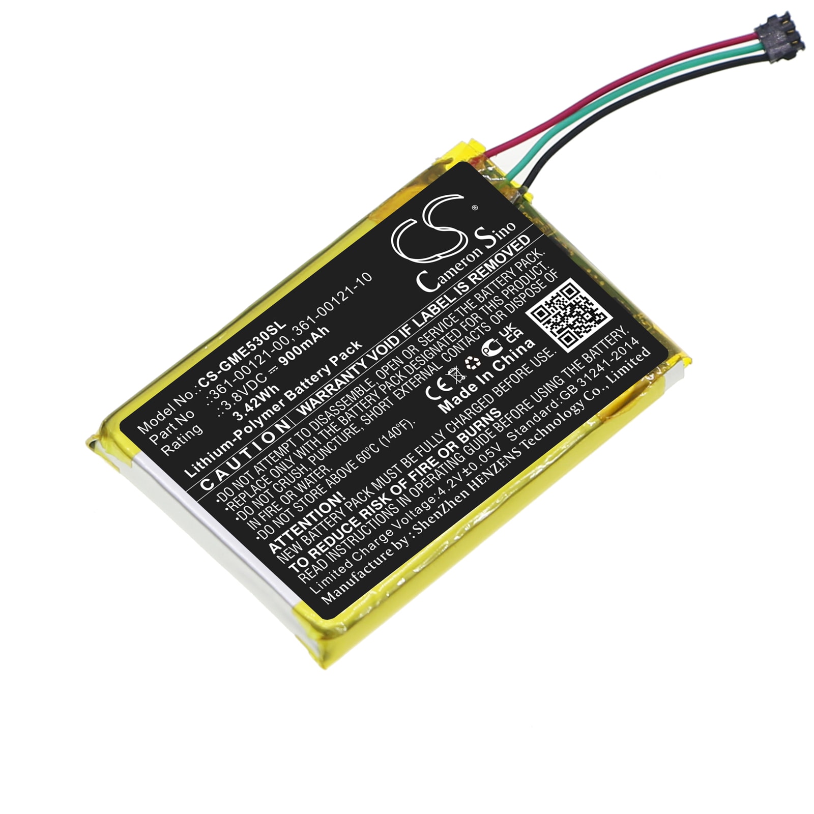 Batteri til Navigator, GPS til Garmin Edge 530, Edge 830