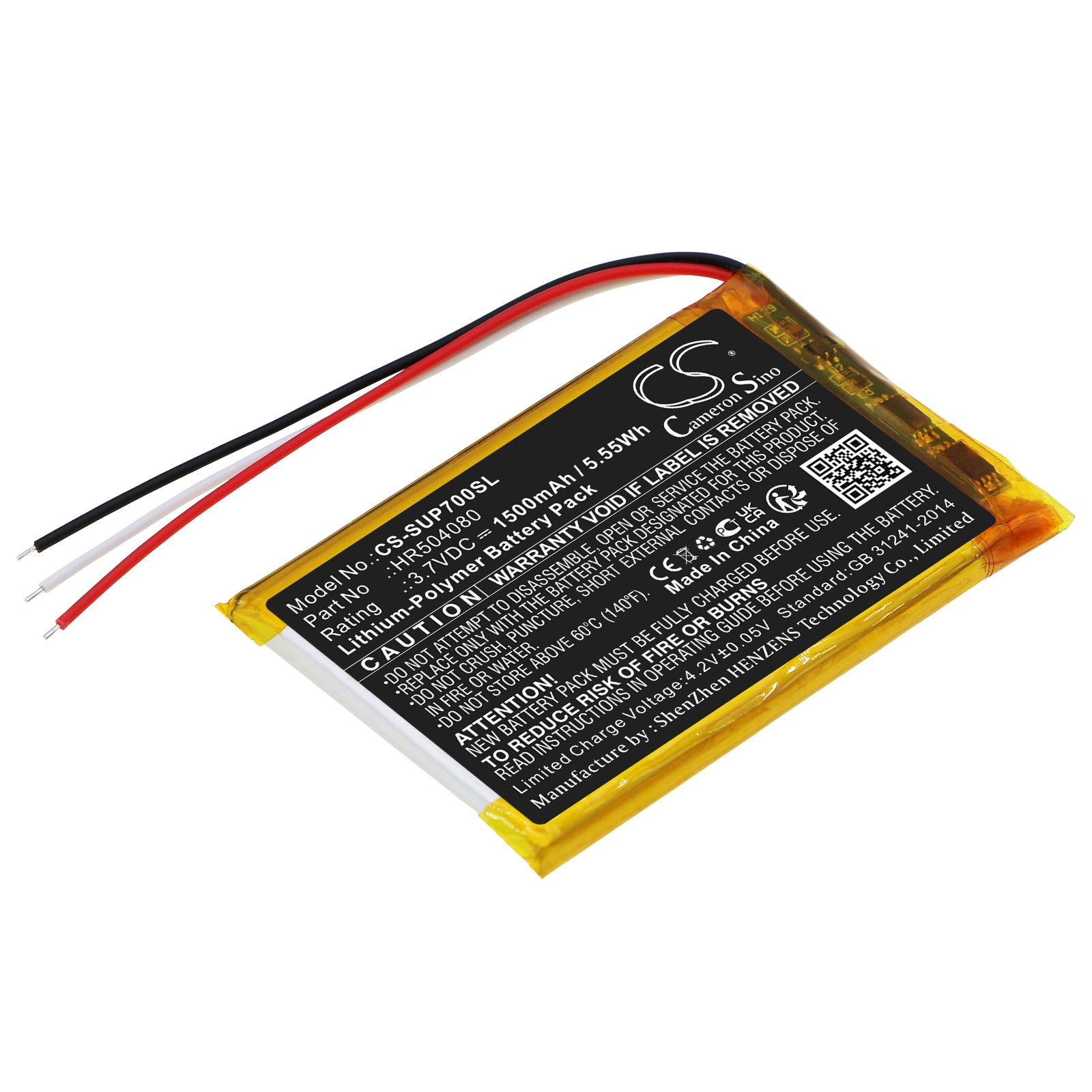 Batteri til navigator, GPS til SERIOUX URBAN PILOT UPQ700, UPQ700