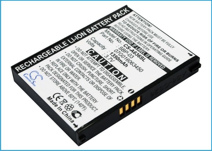 Batteri til Navigator, GPS til Asus Mypal A630, Mypal A632, Mypal A632N og andre.