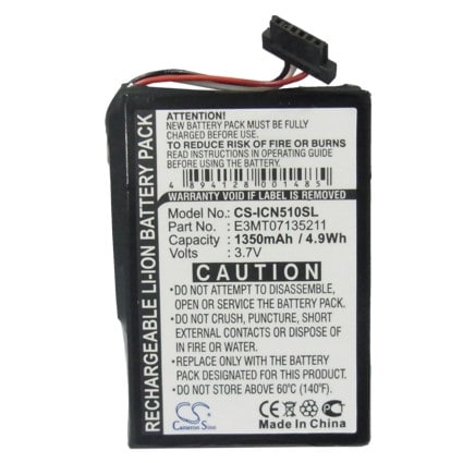 Batteri til Navigator, GPS til Navman iCN 510, iCN 520, iCN 530 osv.
