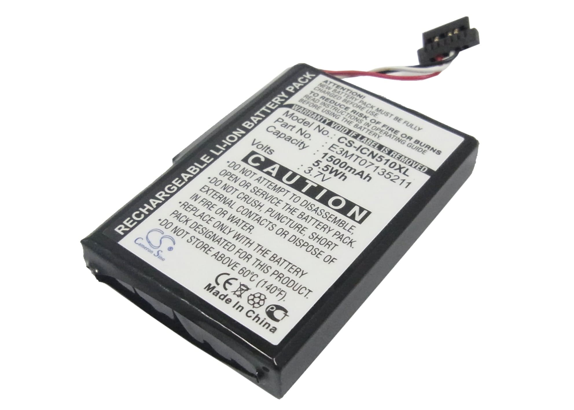 Batteri til Navigator, GPS til Navman iCN 510, iCN 520, iCN 530 osv.