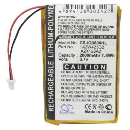 Batteri til navigator, GPS til Garmin iQue 3200, iQue 3600, iQue 3600a