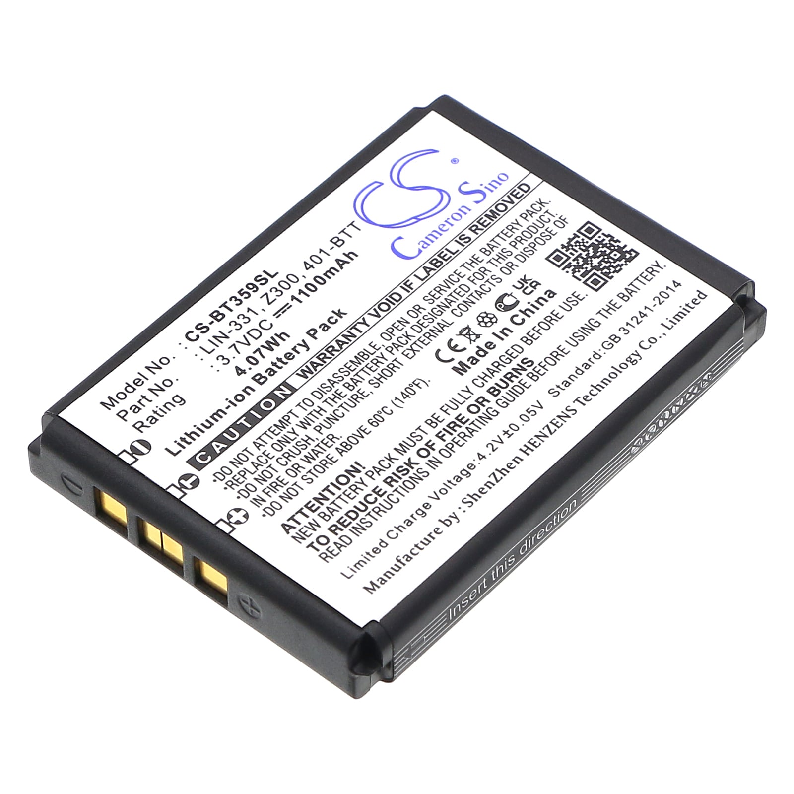 Batteri til Navigator, GPS til Globalsat BT-359, BT-359W, TR-101 osv.