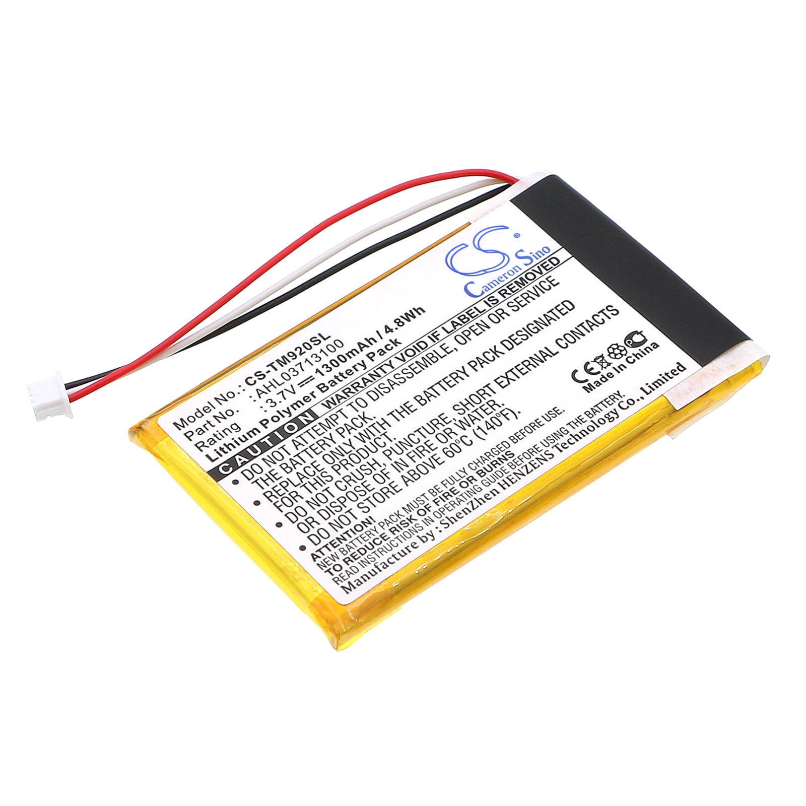 Batteri til Navigator, GPS til TomTom Go 920, Go 920T, Go XL330 osv.