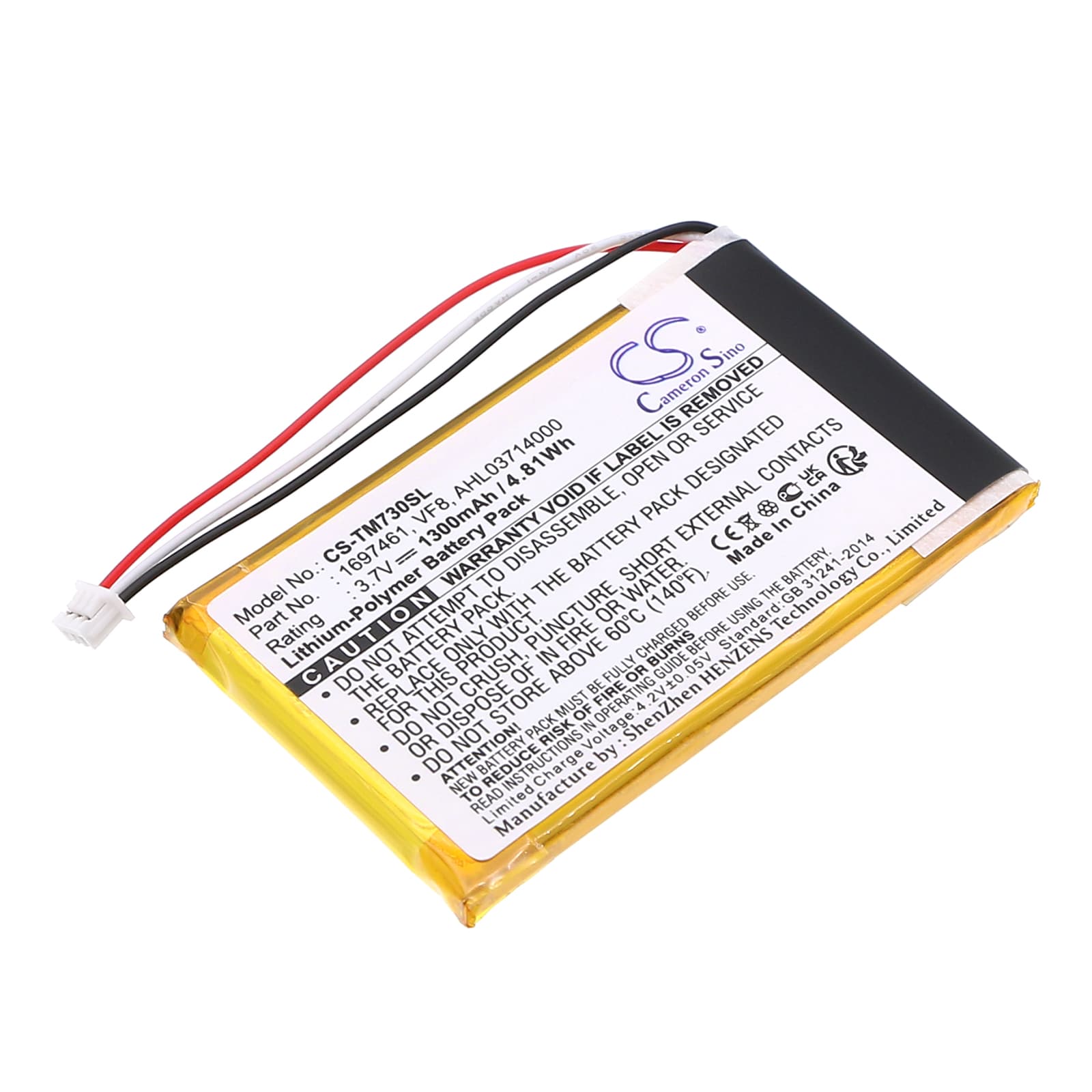 Batteri til Navigator, GPS til TomTom Go 530 Live, Go 720, GO 730 osv.