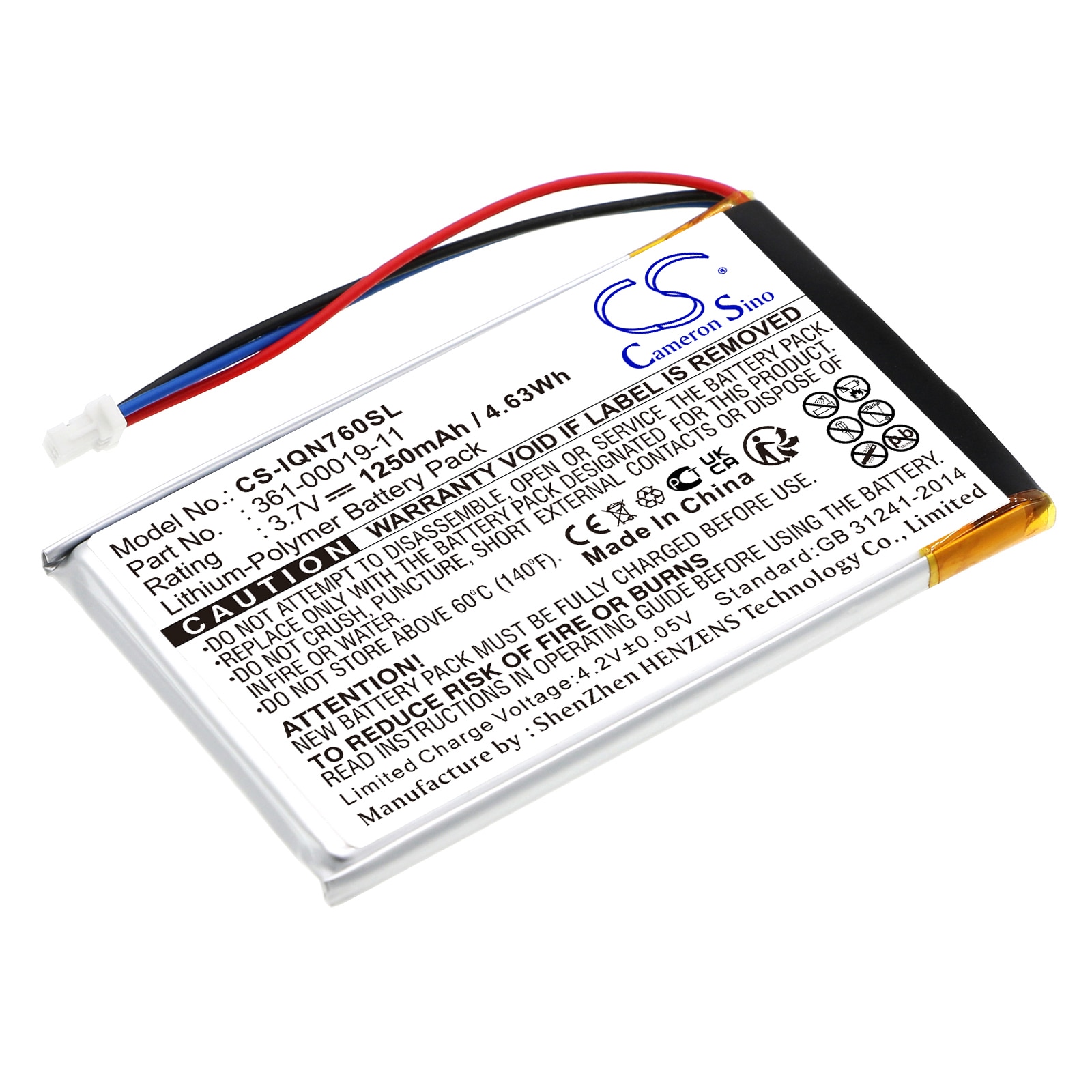 Batteri til Navigator, GPS til Garmin Nuvi 760, Nuvi 760T, Nuvi 710 og andre.