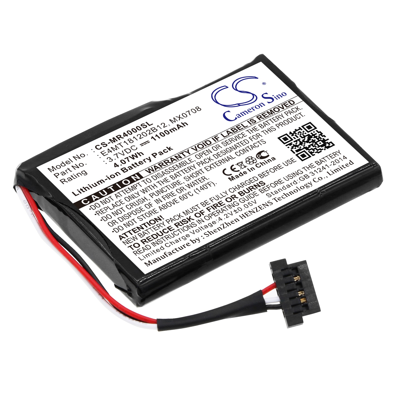 Batteri til Navigator, GPS til Magellan Maestro 4000, Maestro 4010, Maestro 4000T osv.