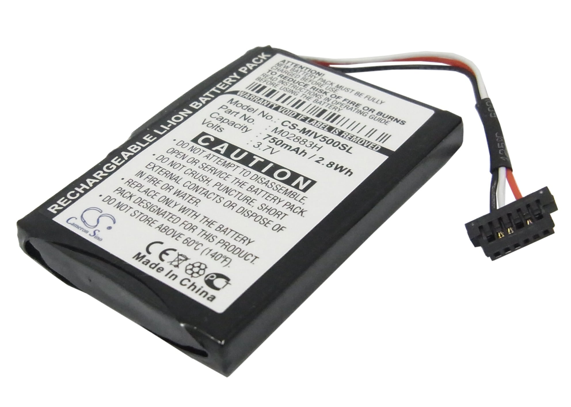 Batteri til Navigator, GPS til Mitac Mio Moov 500, Mio Moov 510, Mio Moov 560 og andre.